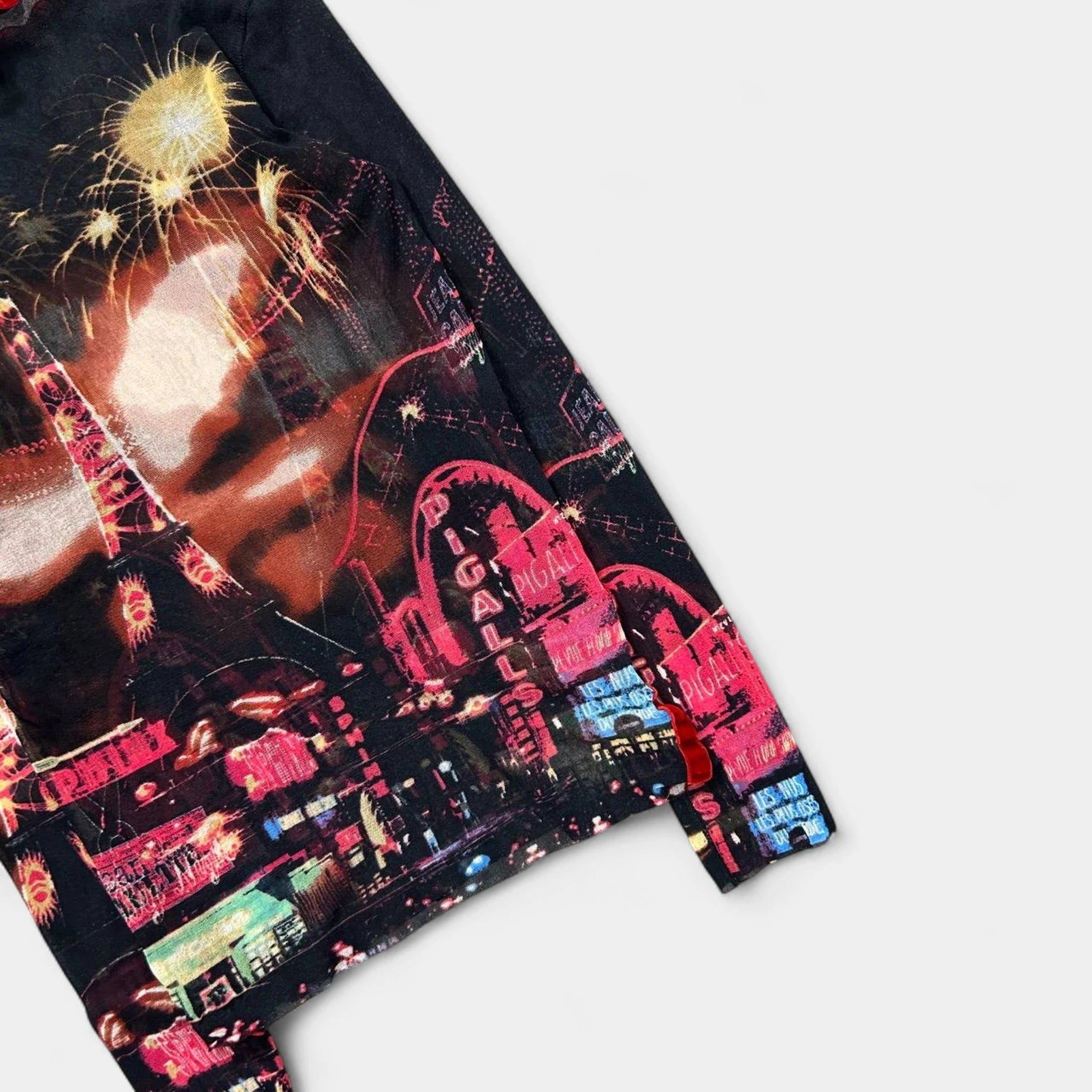 Jean Paul Gaultier Jean Paul Gaultier "Pigalle" Paris Lights Mesh Graphic Longs Size US M / EU 48-50 / 2 - 8 Thumbnail