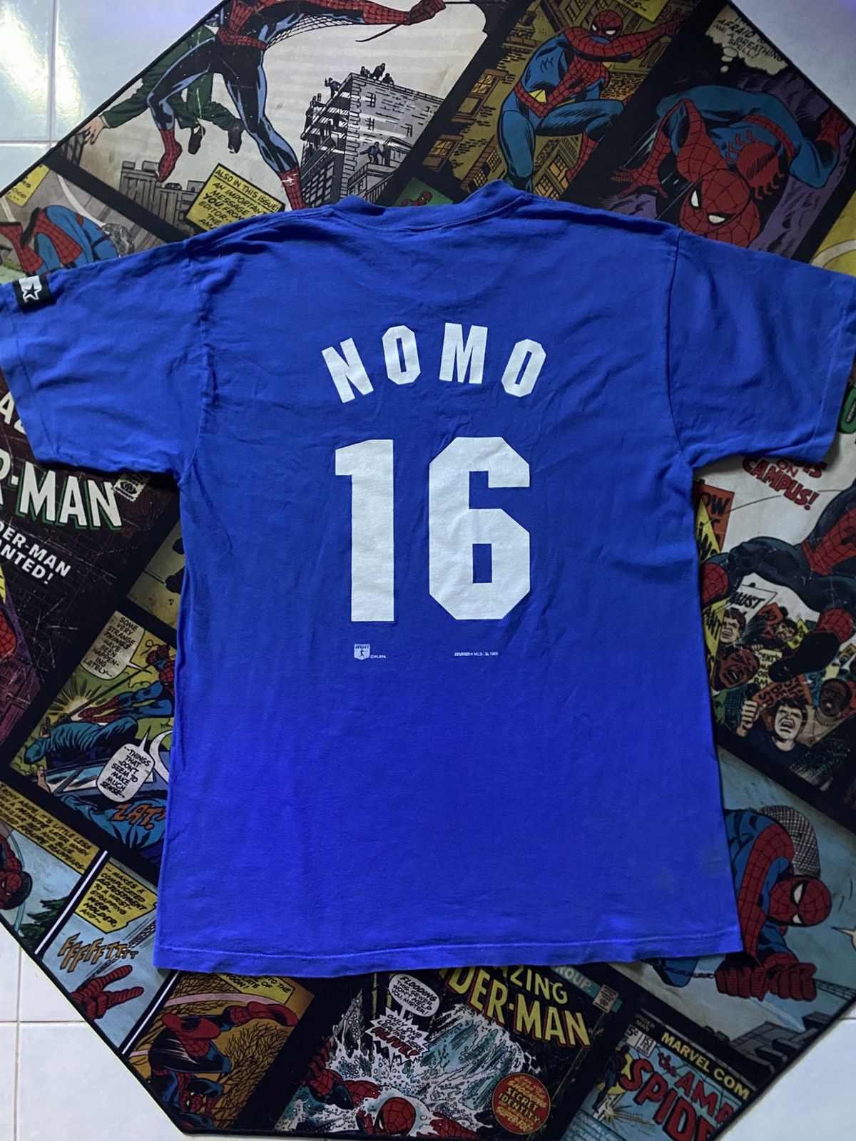 Starter vintage 1995 Starter Hideo Nomo Los Angeles Dodgers baseball Size US M / EU 48-50 / 2 - 4 Thumbnail