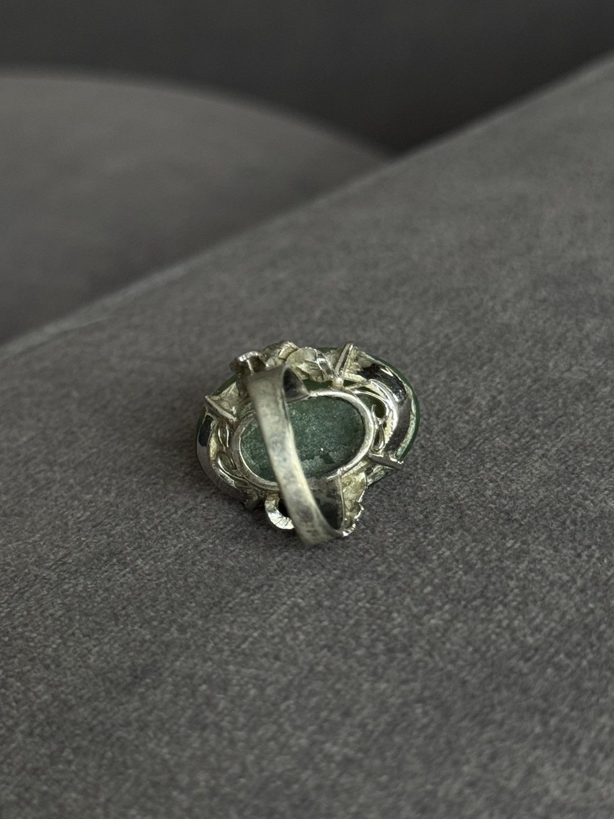 Jewelry GREEN JADE GEMSTONE RING Size ONE SIZE - 3 Thumbnail