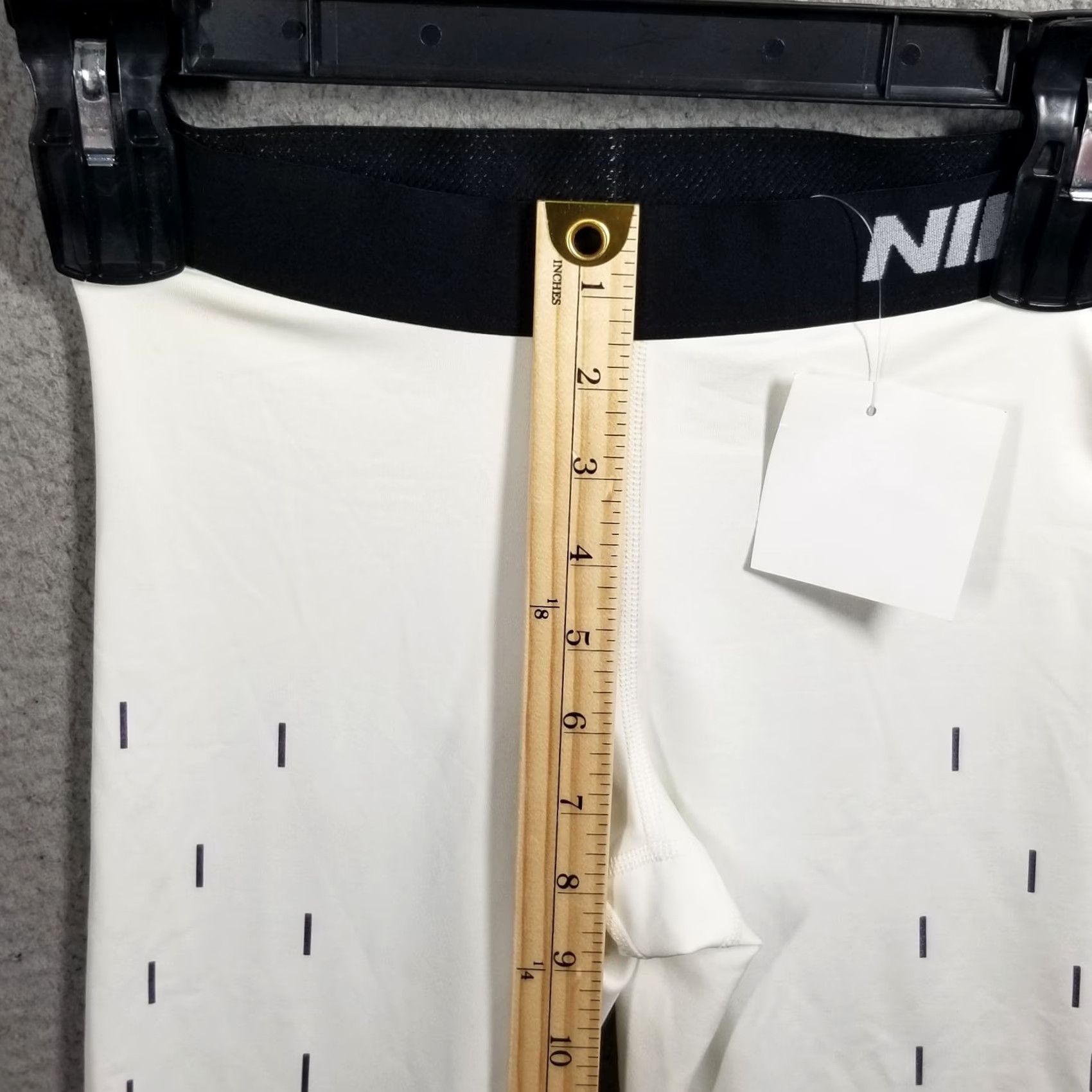 Nike Nike Pro Womens XS Leggings Capri White Black Rain Drop 3/4 Dri-Fit Hypercool Sample Size 26" / US 2 / IT 38 - 7 Thumbnail