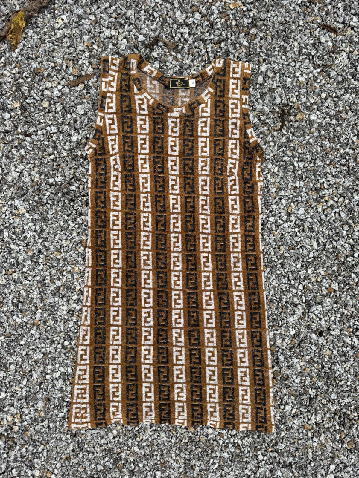 Fendi FENDI SLEEVELESS DRESS BROWN Size M / US 6-8 / IT 42-44 - 1 Thumbnail