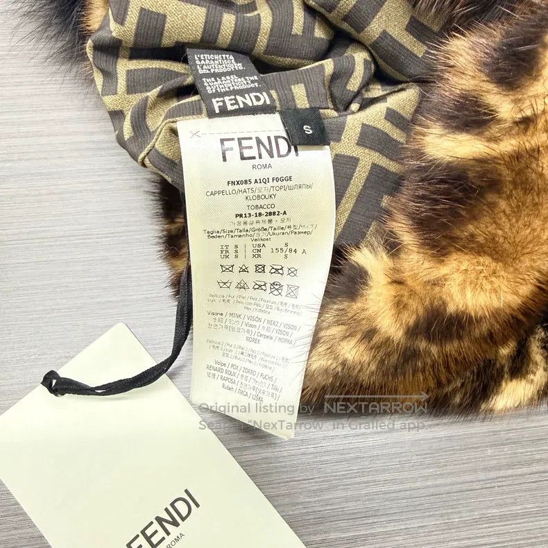 Fendi Fendi size S Printed Cap Size ONE SIZE - 5 Thumbnail