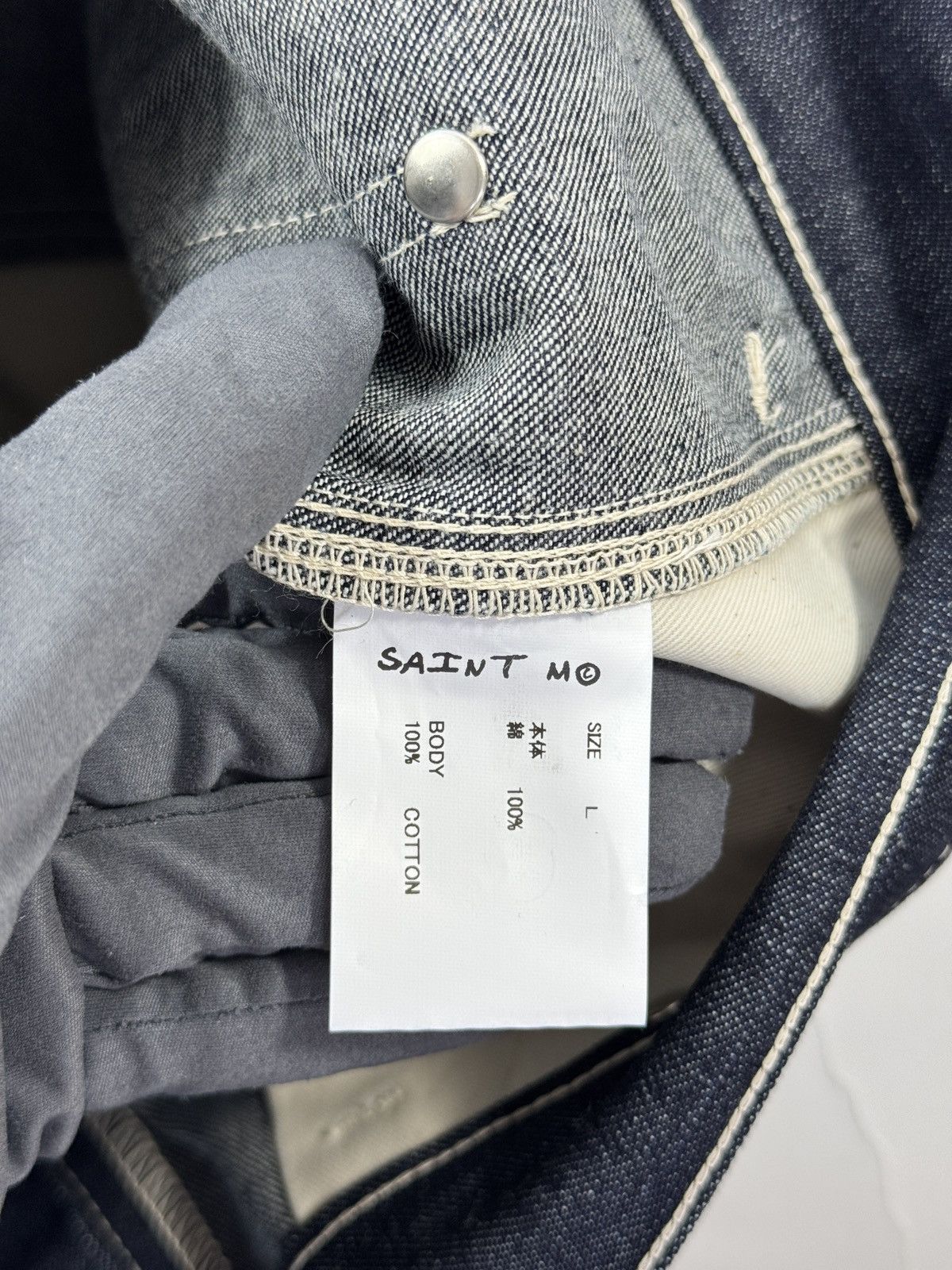 Saint Michael DENIM CARPENTER SHORTS Size US 34 / EU 50 - 4 Thumbnail