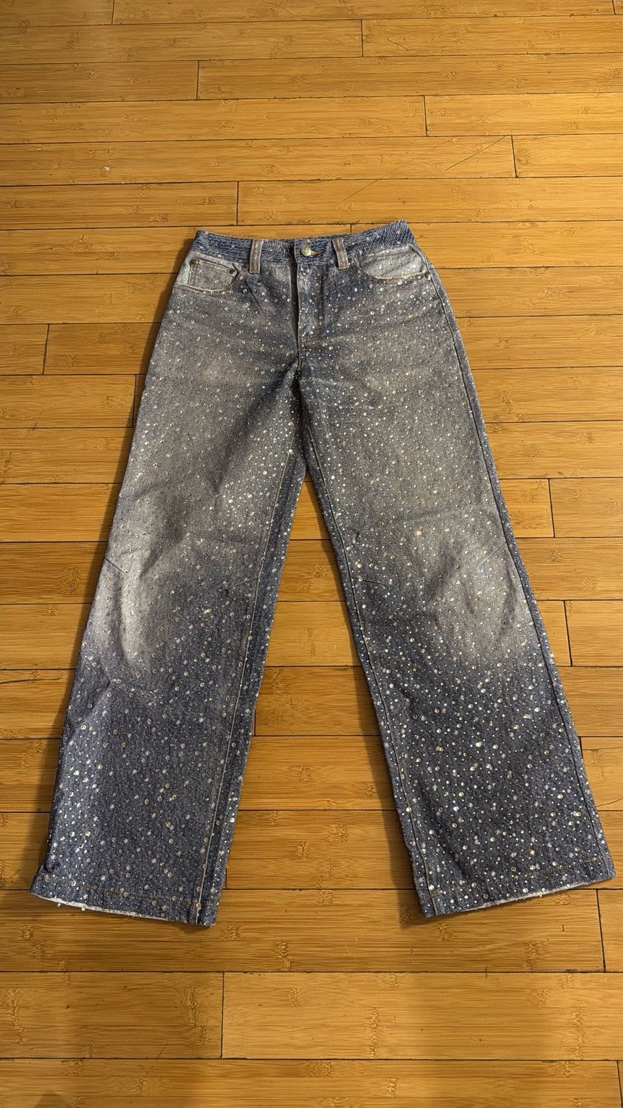 Birth of Royal Child Birth of royal child washed 20k swarovski diamond denim Size US 28 / EU 44 - 1 Thumbnail