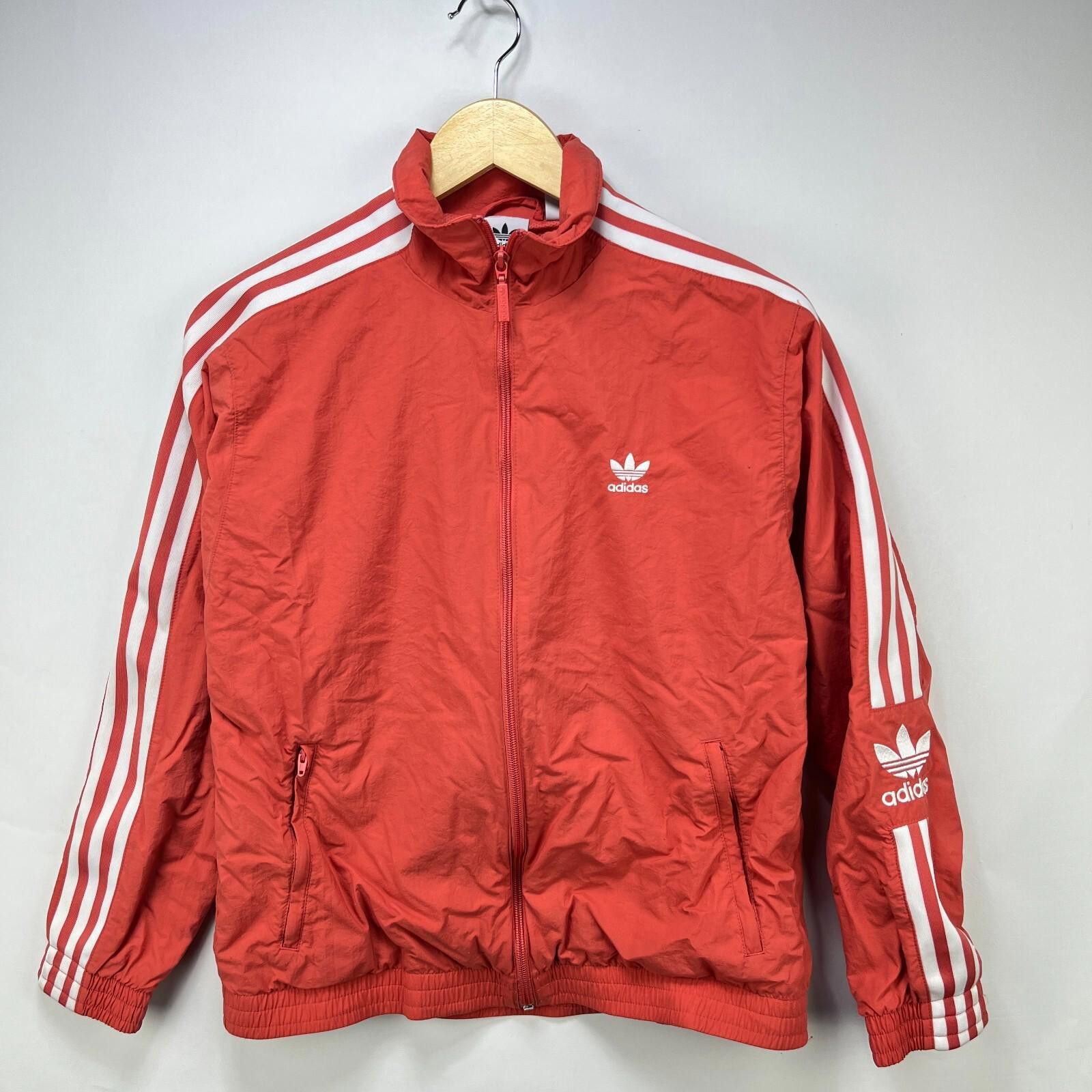 Adidas Adidas Trefoil Zip-Up Windbreaker Jacket Womens Small pink Size S / US 4 / IT 40 - 1 Thumbnail