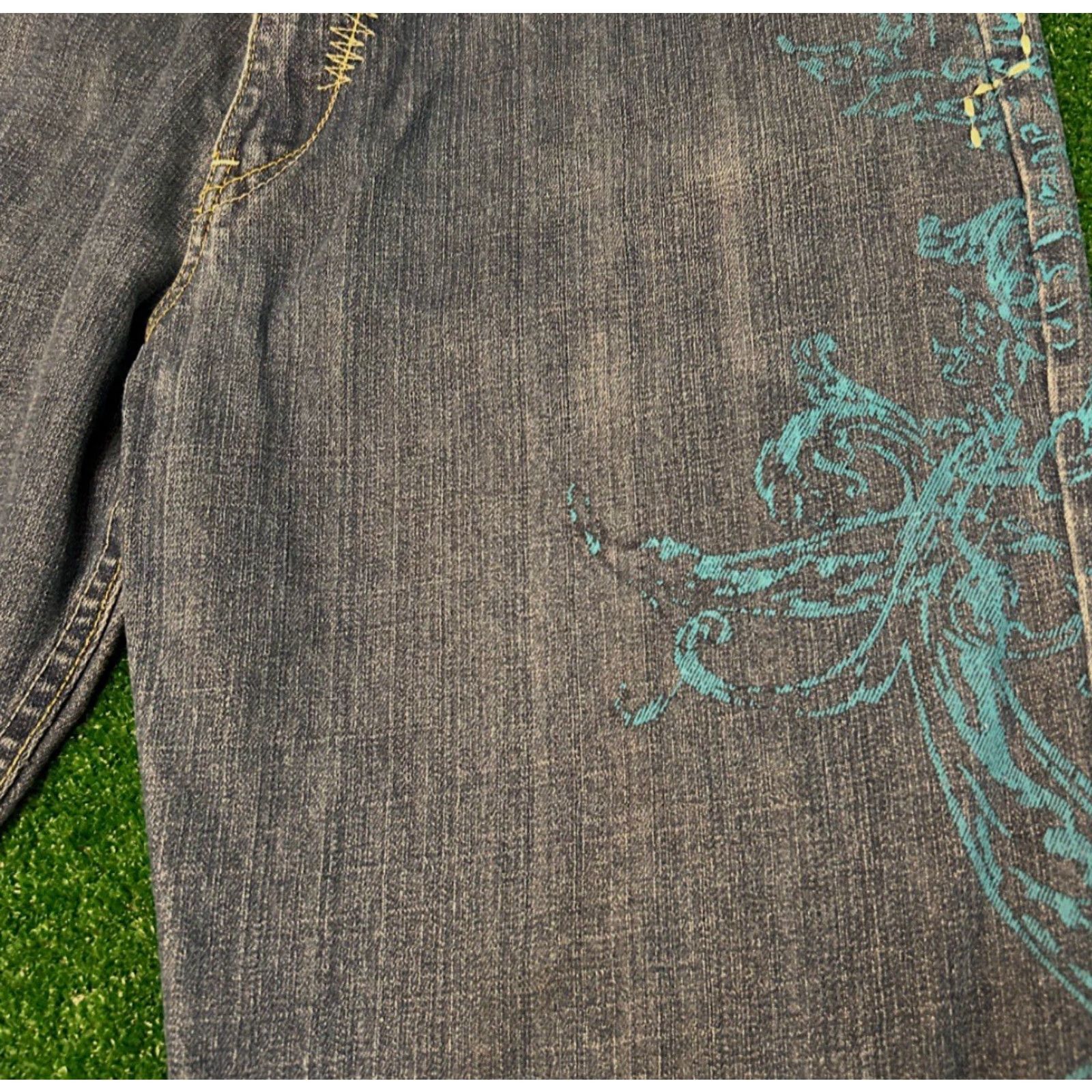 Akademiks VINTAGE Akademiks Baggy Jeans Men 36 Wide-Leg Grunge Hip Hop Y2K Skater 32 Inseam Size US 36 / EU 52 - 6 Thumbnail