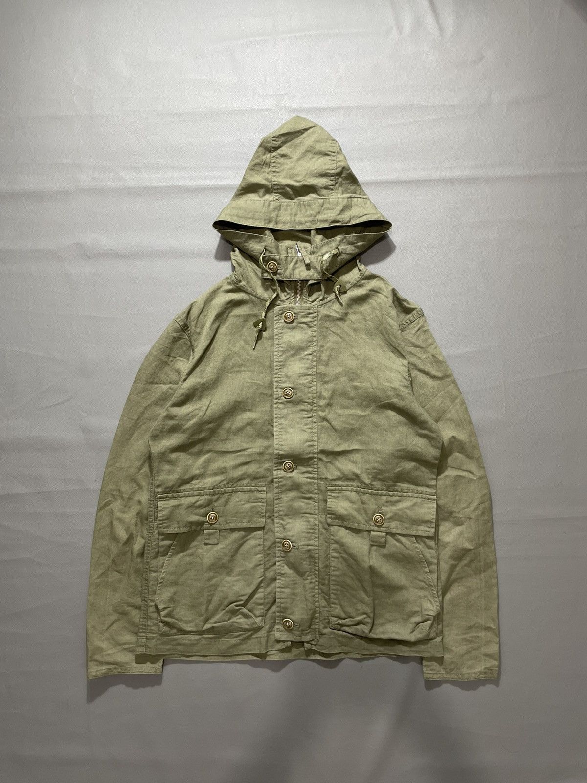 GOA Journal Standard Linen Military Jacket goa style Size L / US 10 / IT 46 - 1 Thumbnail
