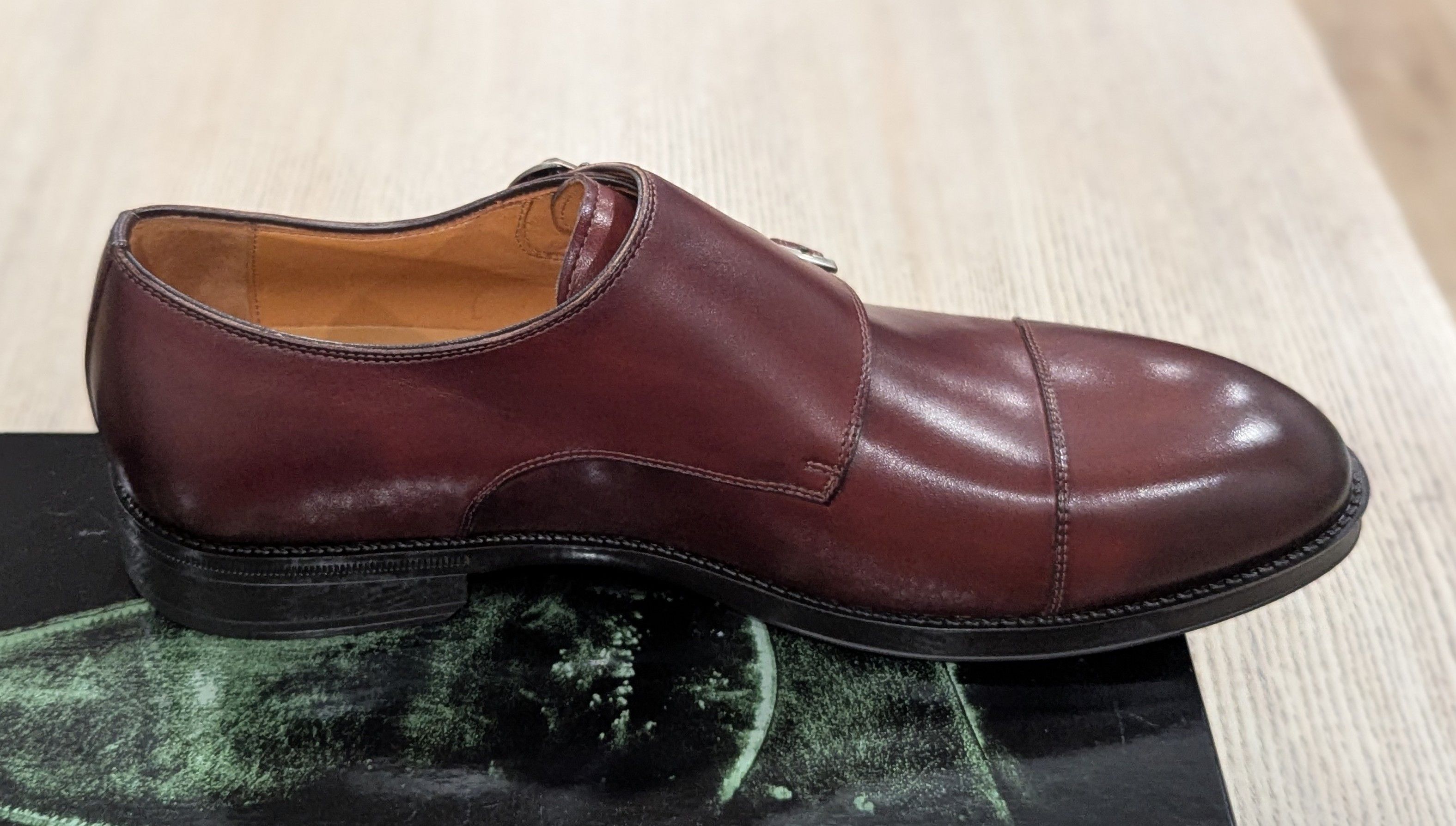 Magnanni Magnanni "Franklyn" Leather Double Monk Strap Shoes US 12 Size US 12 / EU 45 - 3 Thumbnail