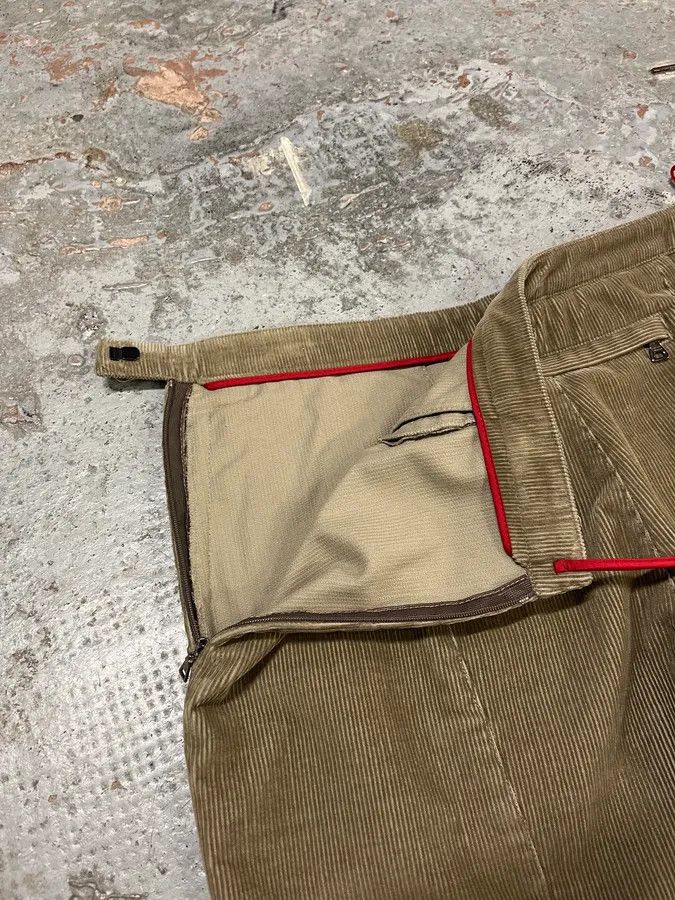 Prada 2000s Prada Linea Rossa Beige Corduroy Velvet Pants Size US 32 / EU 48 - 11 Thumbnail