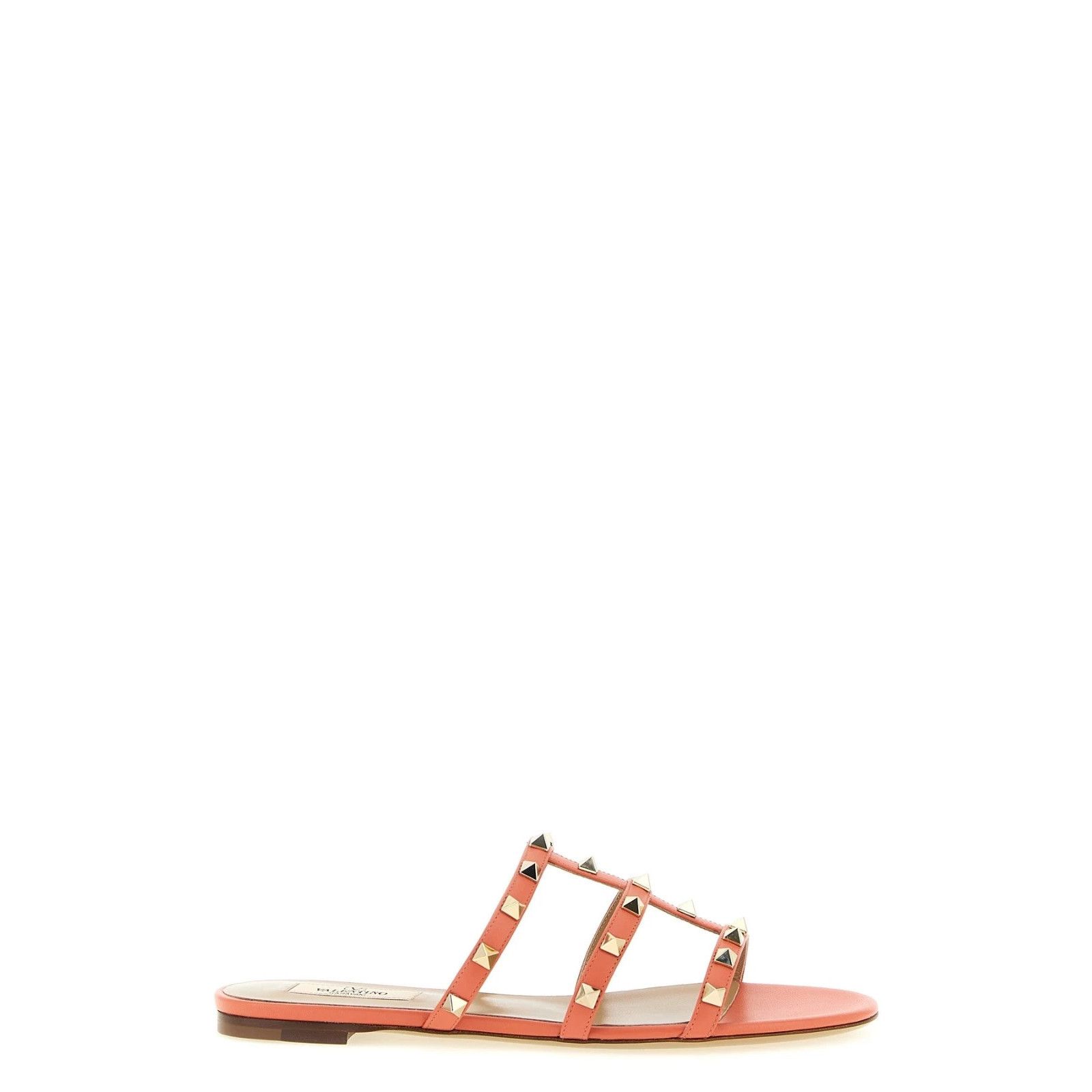 VALENTINO GARAVANI Rockstud Orange Slides New & Authentic (W