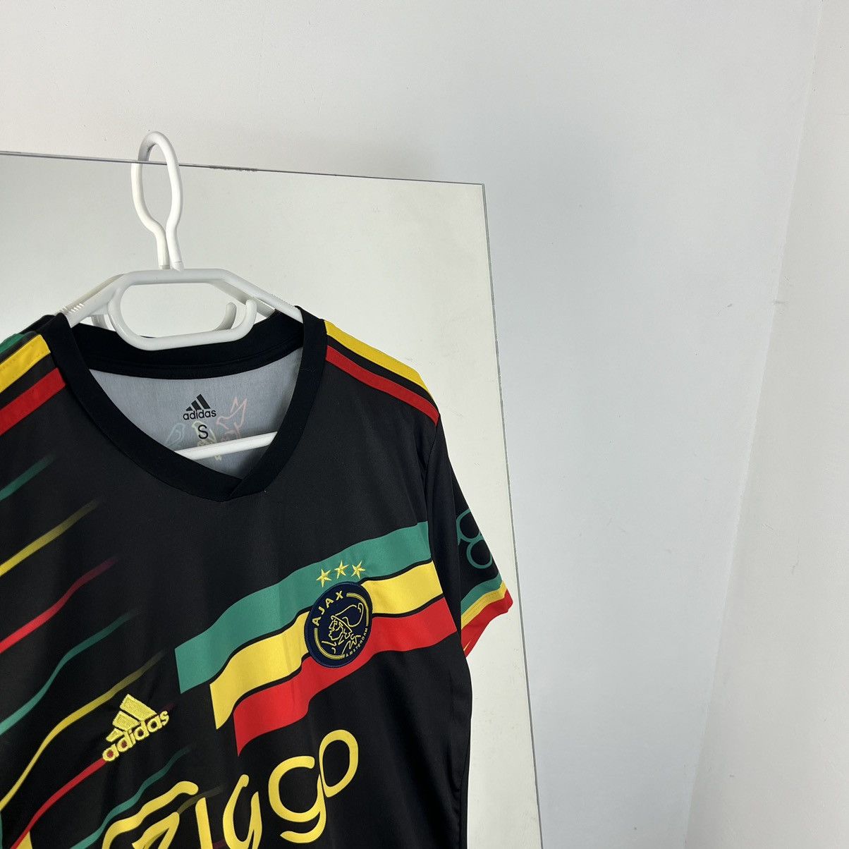 Bob Marley Vintage Adidas Ajax Bob Marley Bootleg Humor Jersey T-Shirt Size US S / EU 44-46 / 1 - 3 Thumbnail