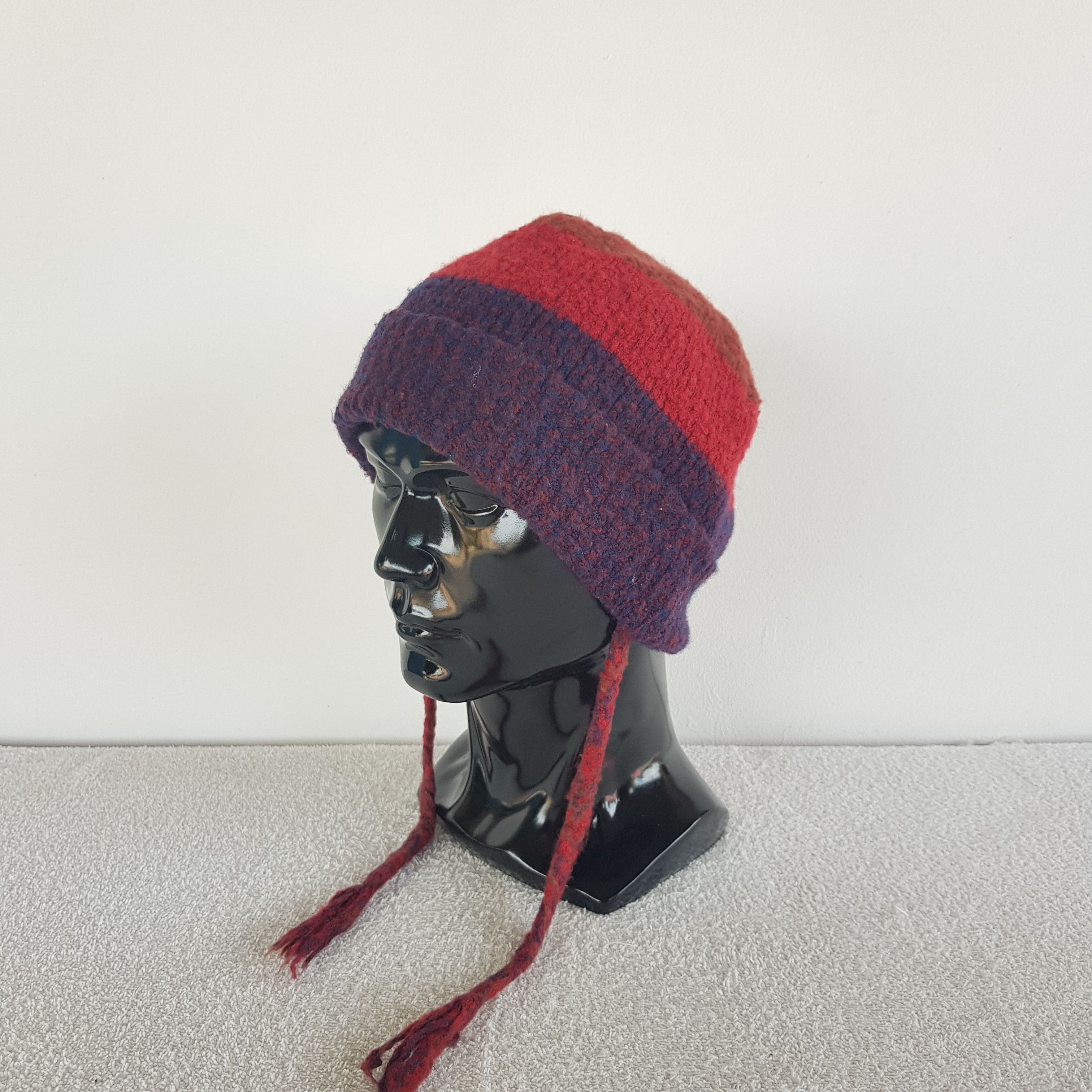 Japanese Brand Vintage Marylia Beanie Ribbed Knit Snow Caps Hats. Size ONE SIZE - 1 Thumbnail