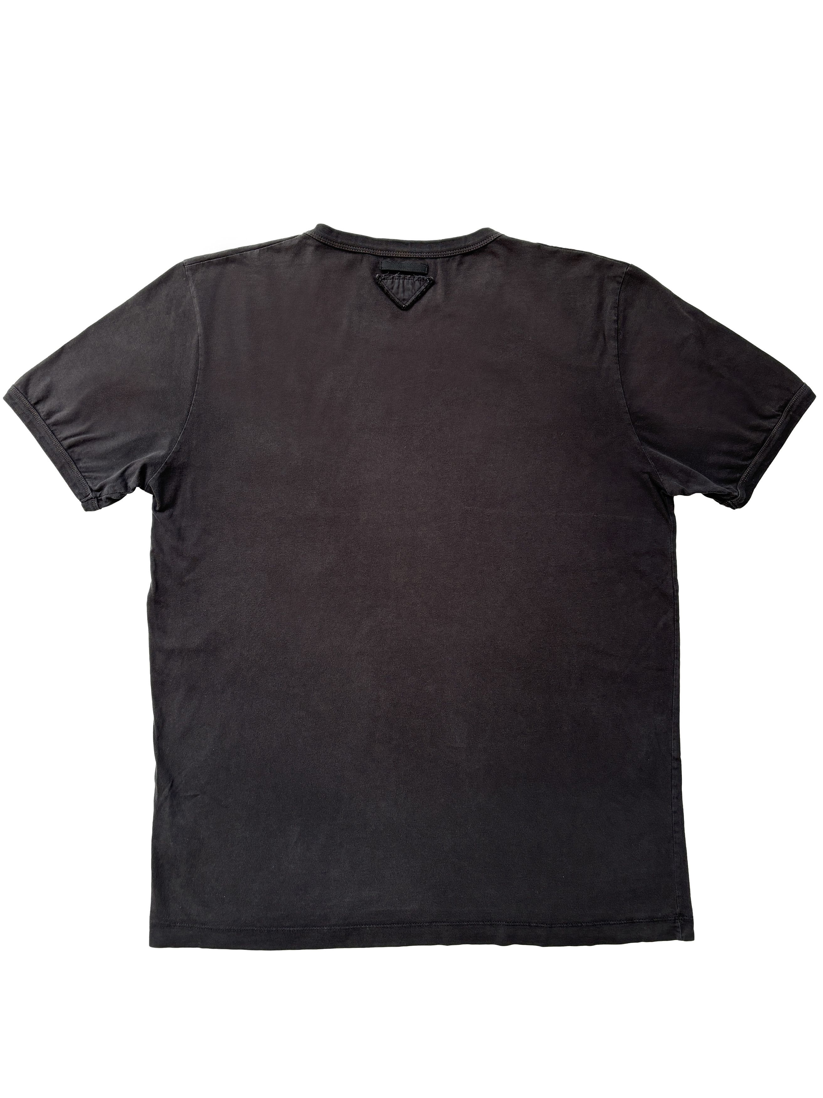 Prada ⚡️QUICK SALE⚡️Prada Washed-Out Black Short Sleeve T-Shirt Size US XL / EU 56 / 4 - 2 Thumbnail