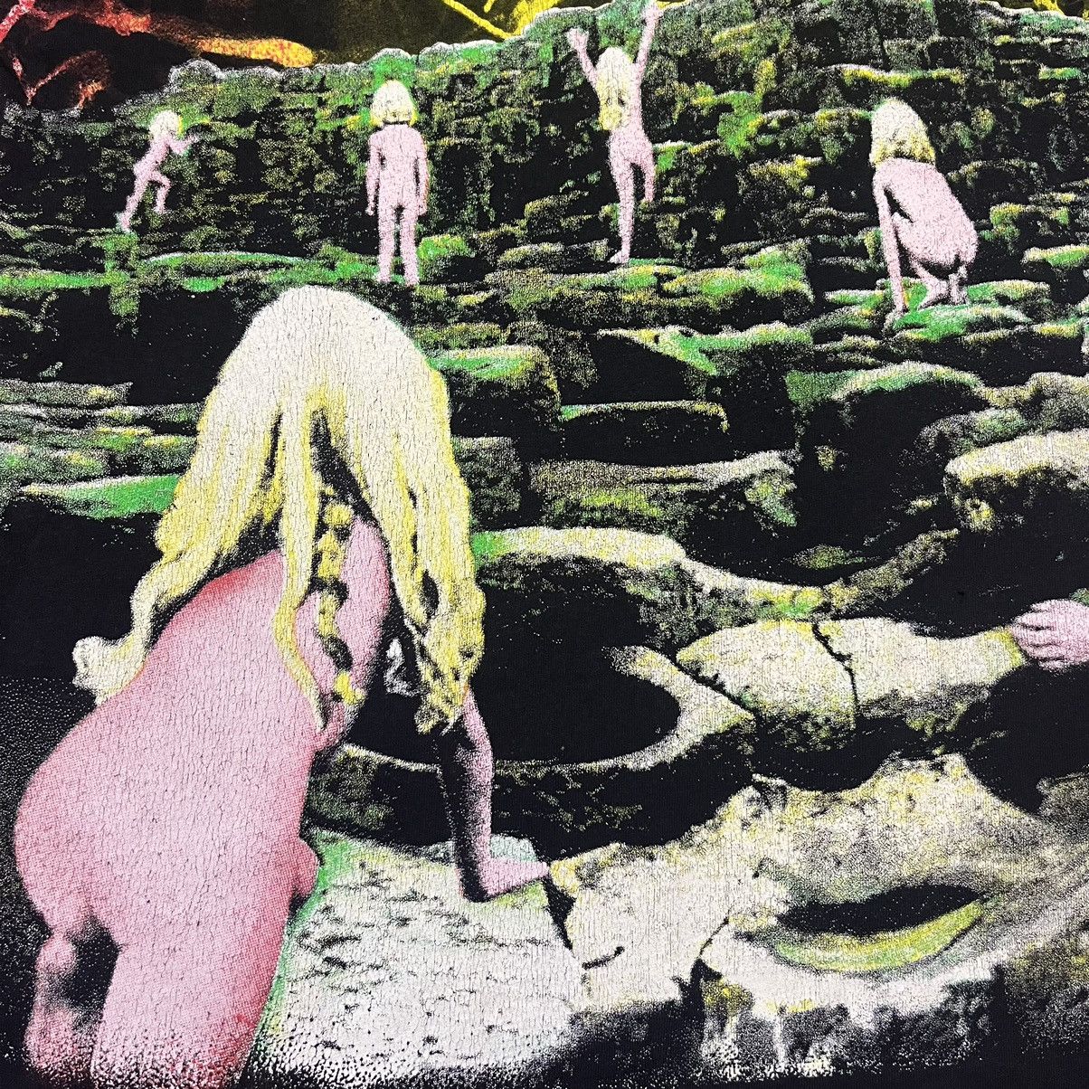 Band Tees × Led Zeppelin × Vintage Vintage 1992 Led Zeppelin Houses of the Holy All Over Print Size US L / EU 52-54 / 3 - 10 Thumbnail