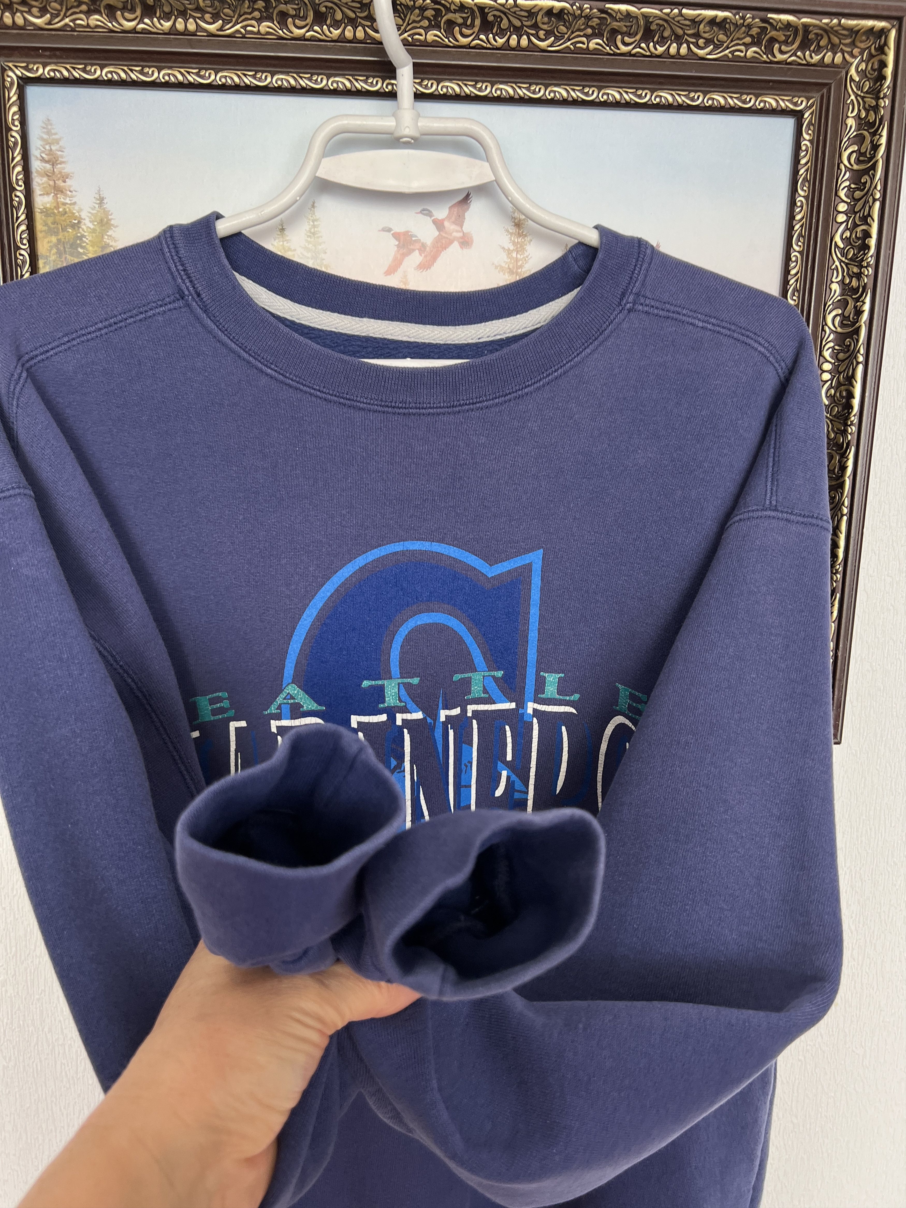 Starter Vintage 90's Seattle Mariners Crewneck Sweatshirt MLB Size US M / EU 48-50 / 2 - 6 Thumbnail