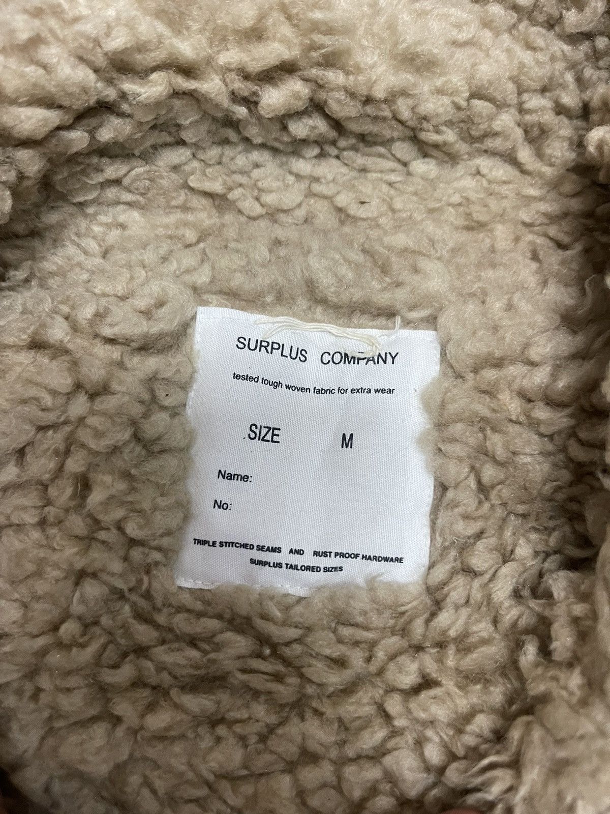 Other SURPLUS COMPANY SHERPA JACKET Size US M / EU 48-50 / 2 - 10 Thumbnail
