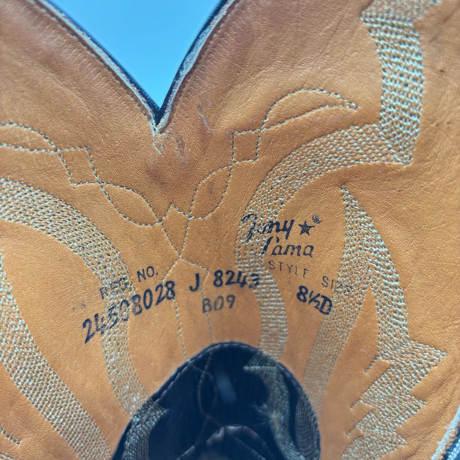 Tony Lama Tony Lama 8243 Lizard Leather Western Cowboy Boots 8.5D Size US 8.5 / EU 41-42 - 9 Thumbnail