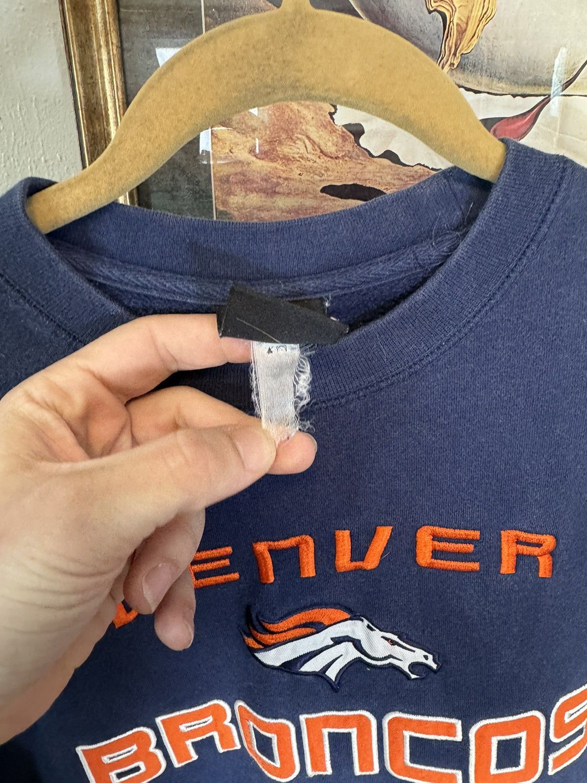 NFL × Vintage Vintage Denver Broncos Sweatshirt Size US L / EU 52-54 / 3 - 5 Thumbnail