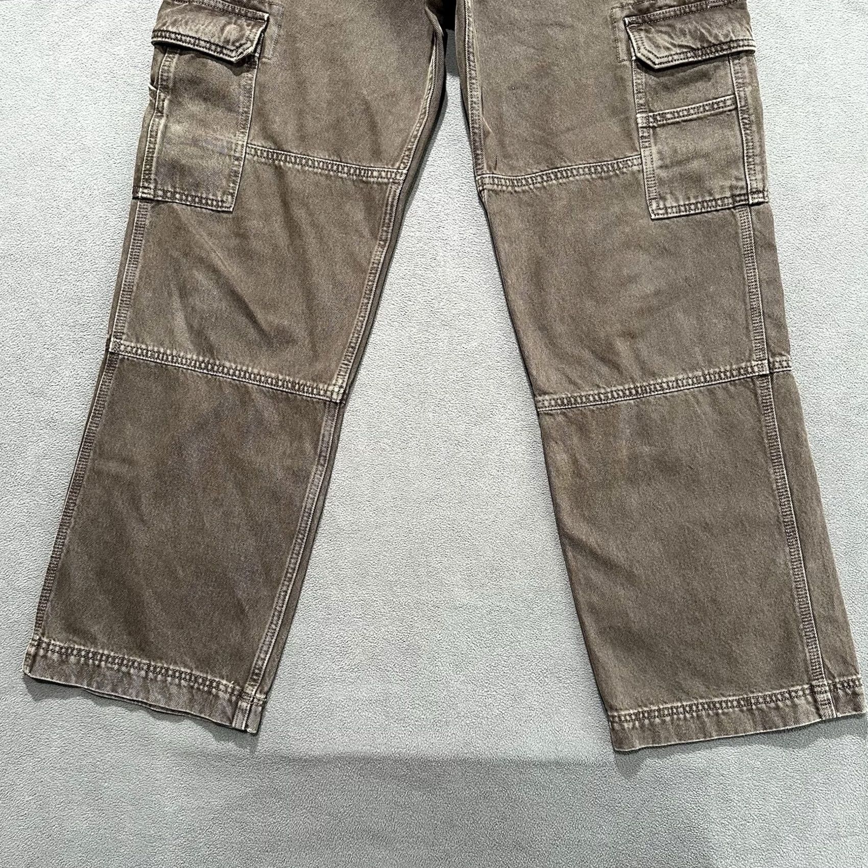 Abercrombie & Fitch Abercrombie & Fitch Jeans Men 34x34 Brown Baggy Carpenter 5-Pocket Denim Size US 34 / EU 50 - 5 Thumbnail