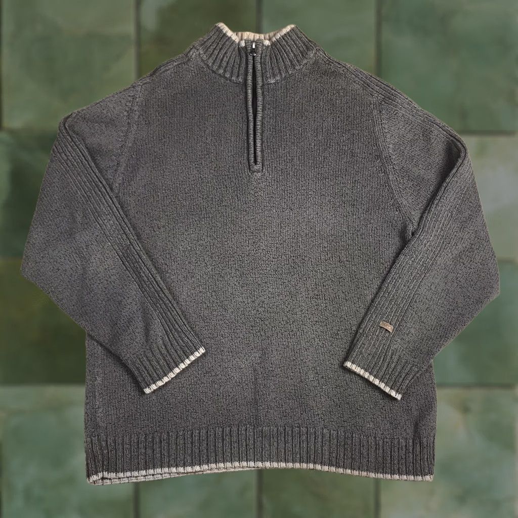 Vintage Columbia XCO Stylish Outdoor Quarter Zip Pullover Gray Knit Sweater Men’s XL Shirt Pullover Gray Mens XL Boardroom-Ready Style Size US XL / EU 56 / 4 - 1 Thumbnail