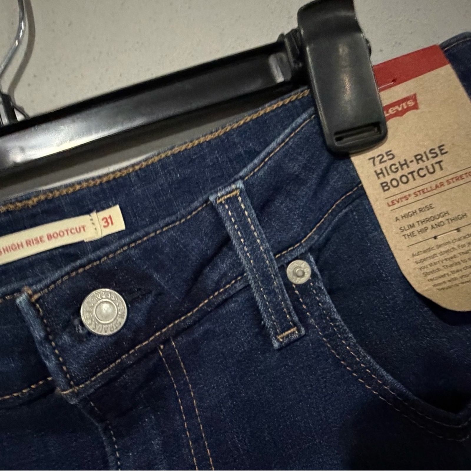 Levi's NWT Levi’s 725 High Rise Bootcut Jeans Stellar Stretch 31x32 Size 31" - 3 Thumbnail