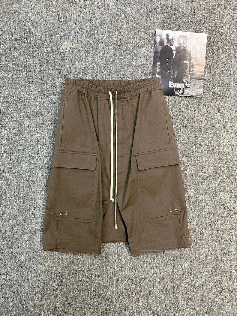 Rick Owens Rick Owens Brown Cargo Shorts for Men. Size US 36 / EU 52 - 1 Thumbnail