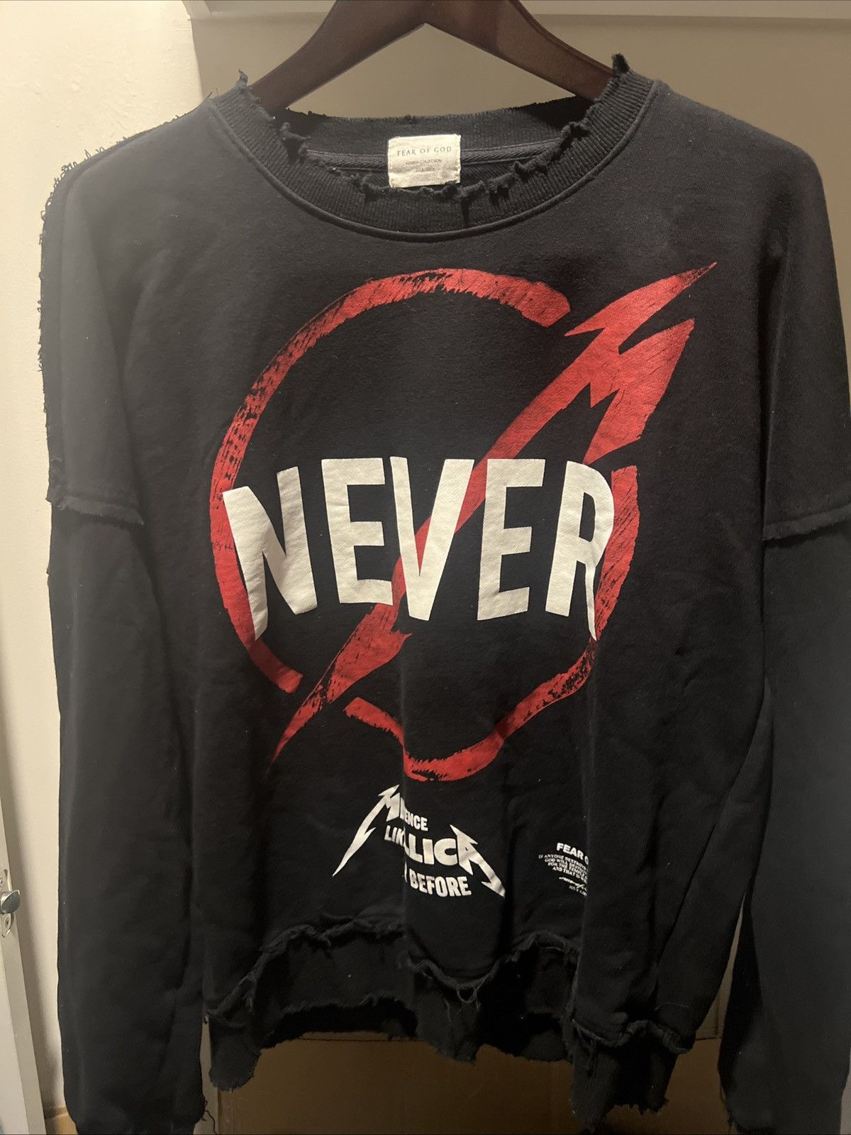 Fear of God × Guns N' Roses Fear of God Metallica Concert Hoodie owned by Steve Aoki Size US M / EU 48-50 / 2 - 3 Thumbnail