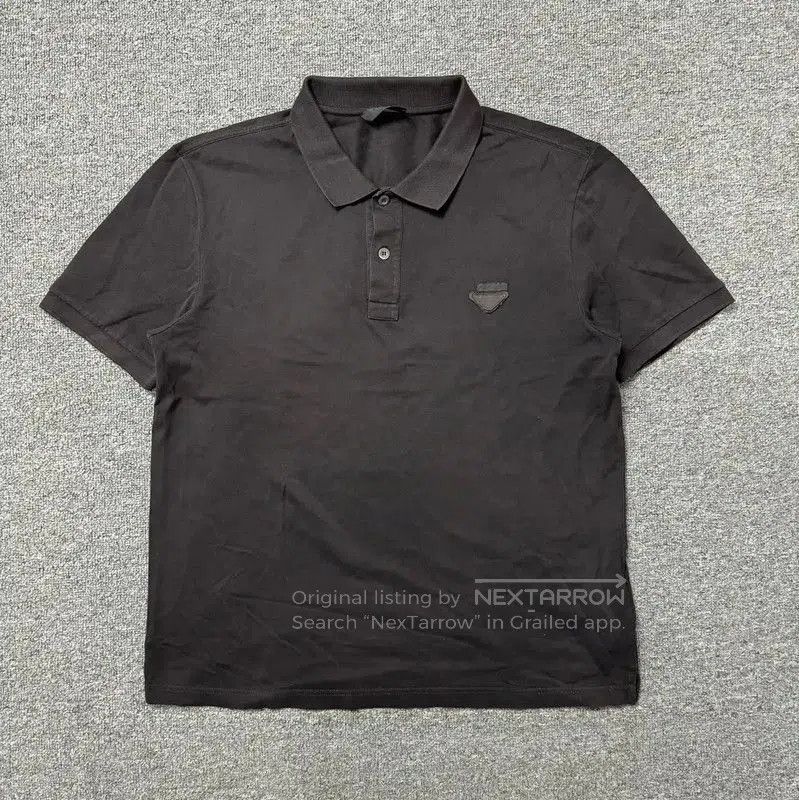 Prada Prada Black Cotton Men's Polo Shirt. Size US XL / EU 56 / 4 - 1 Thumbnail