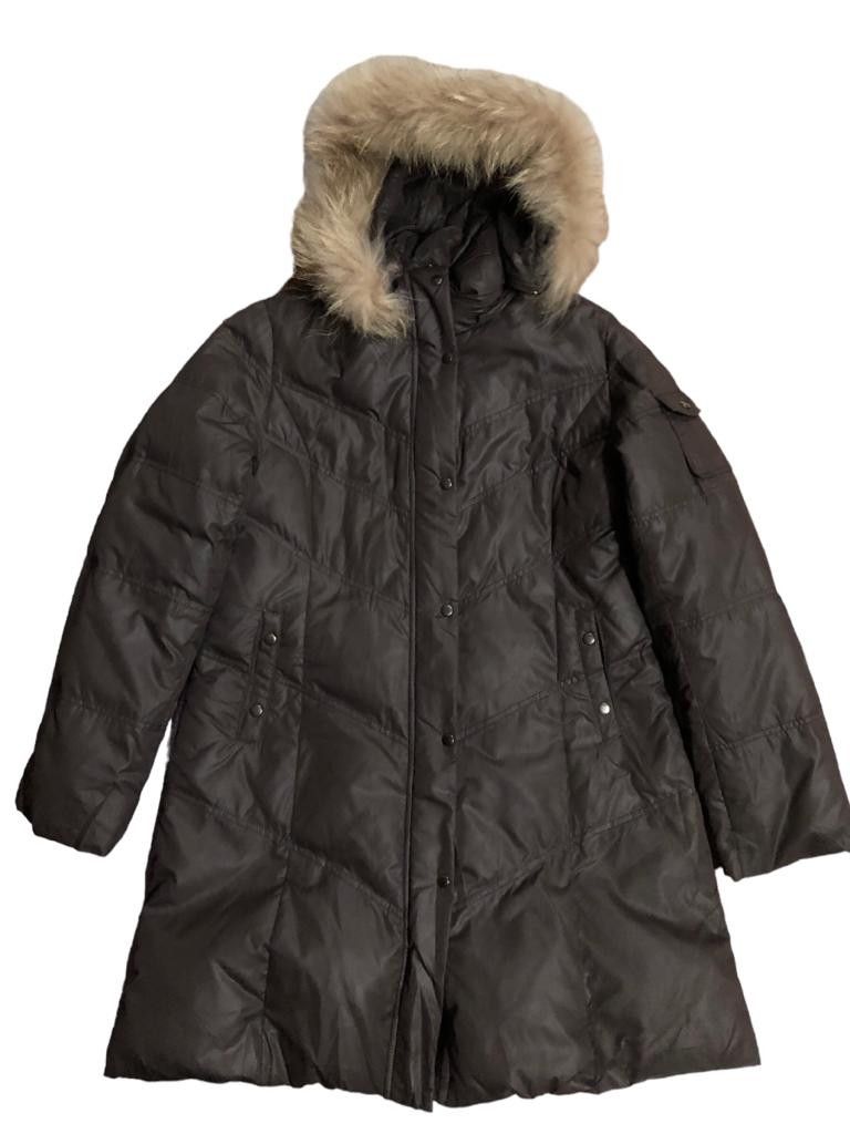 Mcm Raccon Fur Hooded Down Jacket
