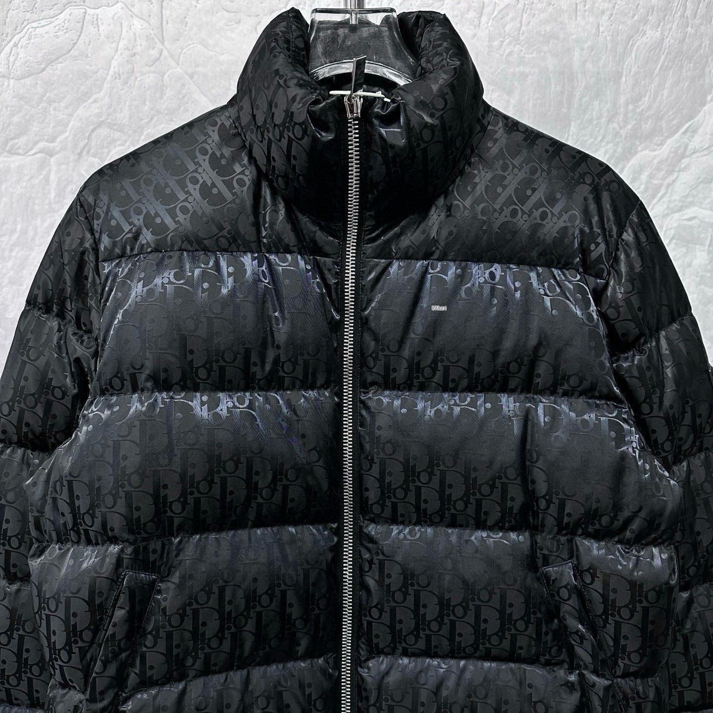Dior Dior Stand Collar All-Over Logo Down Jacket Size US M / EU 48-50 / 2 - 2 Thumbnail