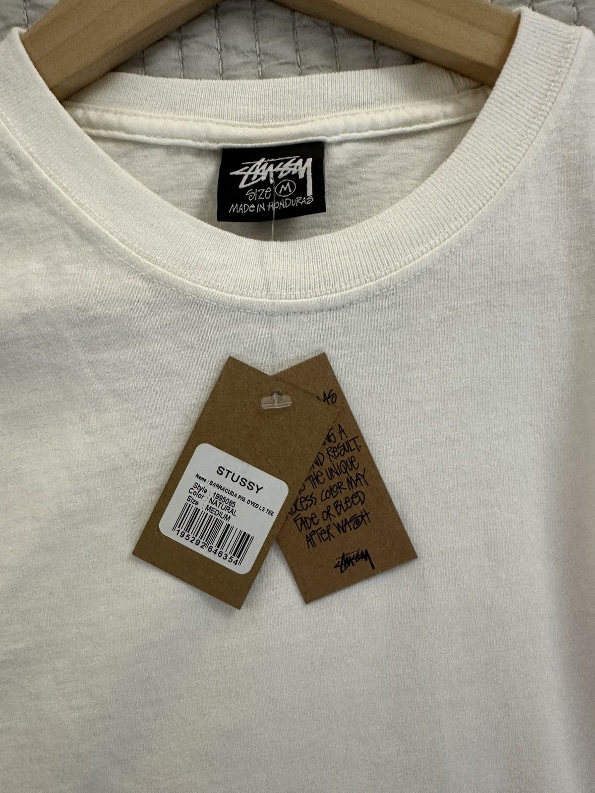 Stussy Stüssy Barracuda Tee ‘Natural’ (Cream) Size US M / EU 48-50 / 2 - 4 Thumbnail