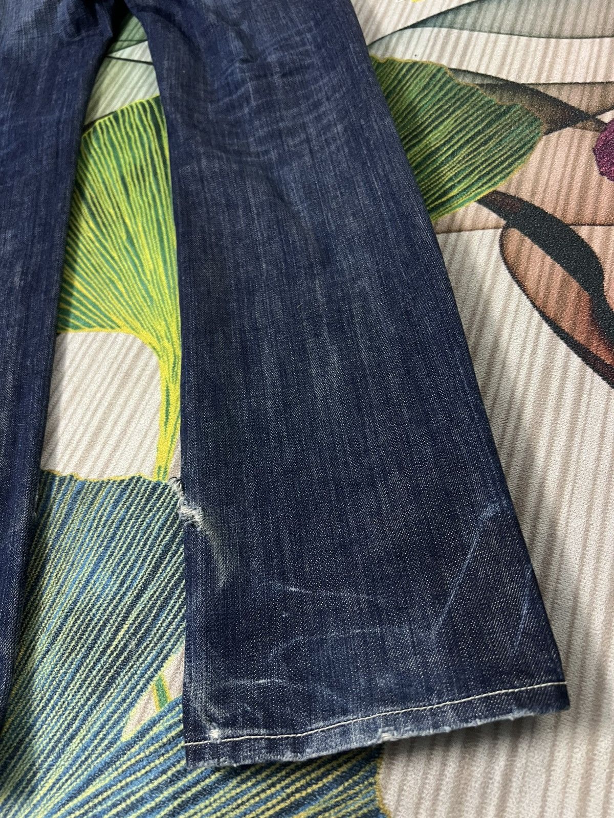 Issey Miyake 💥Vintage Tete Homme Issey Miyake Distress Jean Size US 28 / EU 44 - 14 Thumbnail