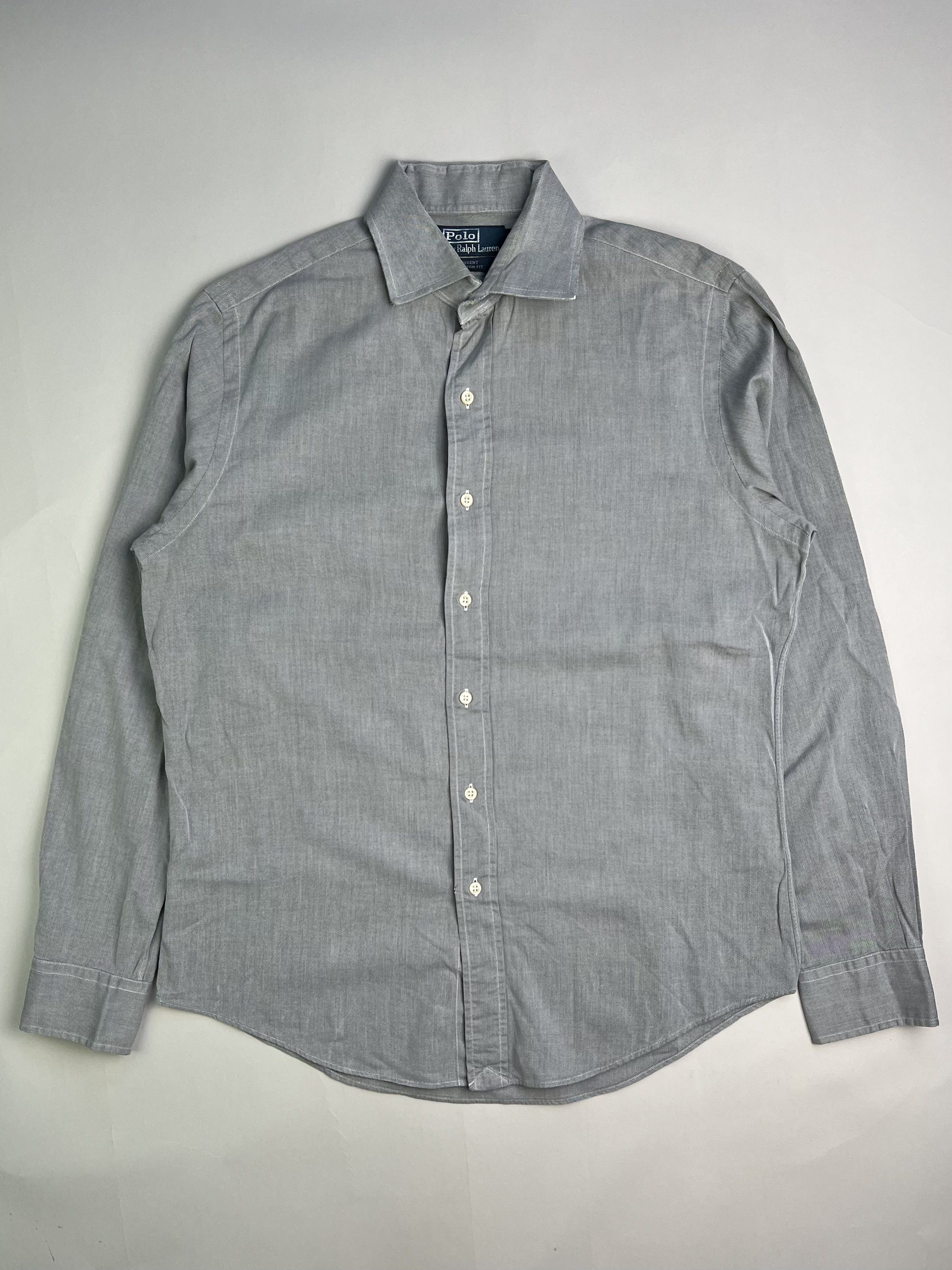 Ralph Lauren Ralph Lauren Cotton Shirt Grey Size US M / EU 48-50 / 2 - 1 Thumbnail