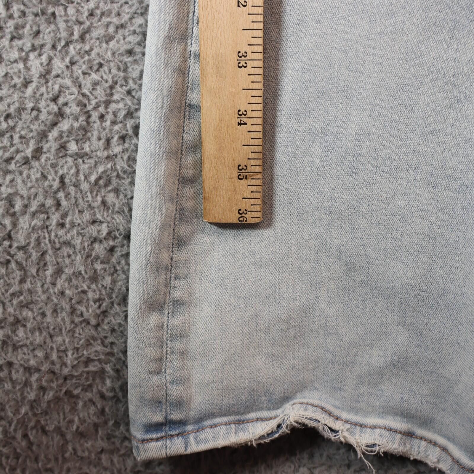 American Eagle Outfitters American Eagle sz 14 Next Level Stretch Jean Distress Button Size 36" / US 14 / IT 50 - 6 Thumbnail