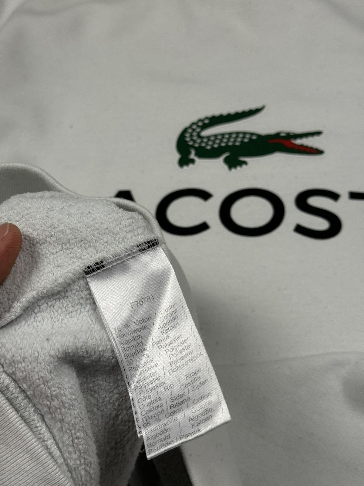 Lacoste Lacoste Sweatshirt Big Logo Size XL Size US XL / EU 56 / 4 - 9 Thumbnail