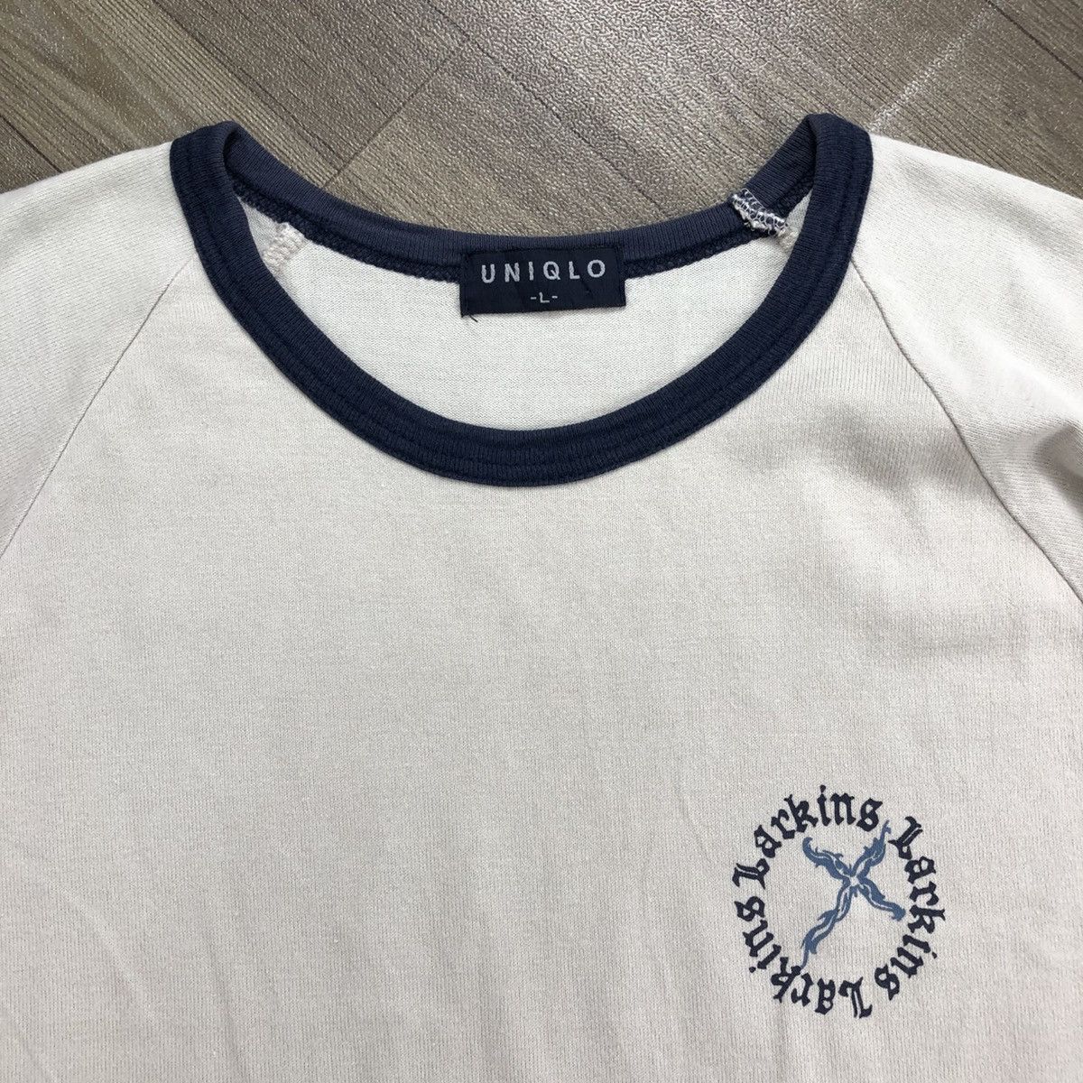 If Six Was Nine × Japanese Brand × Le Grande Bleu (L.G.B.) 1990s Uniqlo Larkins Poem Cross Goa Lgb Style Longsleeve Size US M / EU 48-50 / 2 - 7 Thumbnail