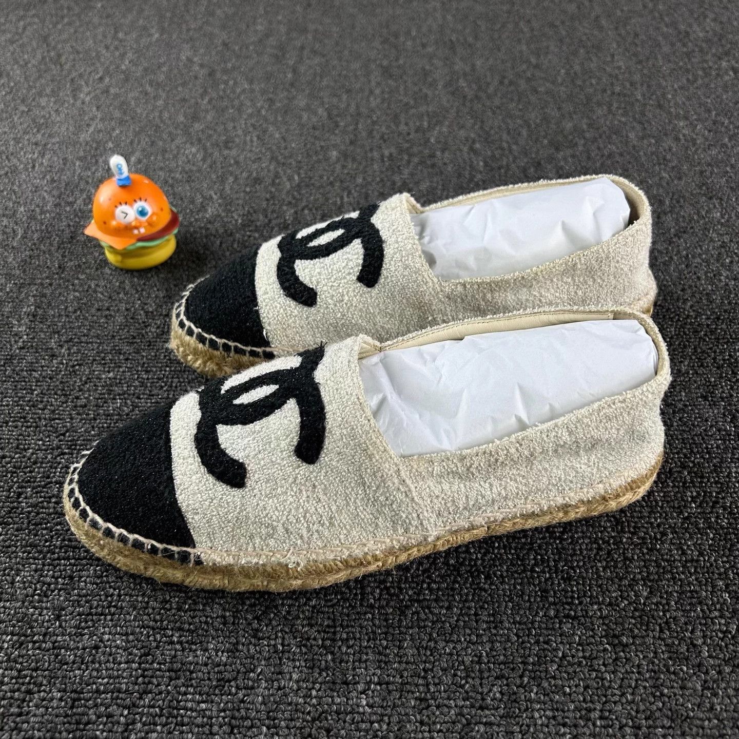 Chanel Cream Fisherman Shoes 39