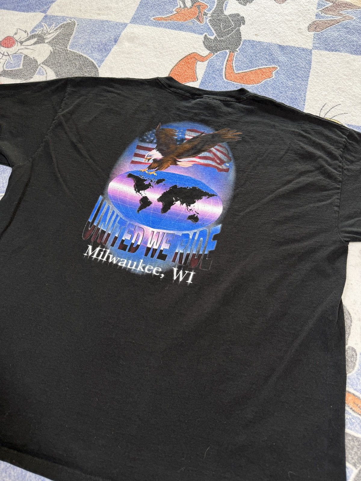 Vintage Vintage Milwaukee biker tee Size US XL / EU 56 / 4 - 4 Thumbnail