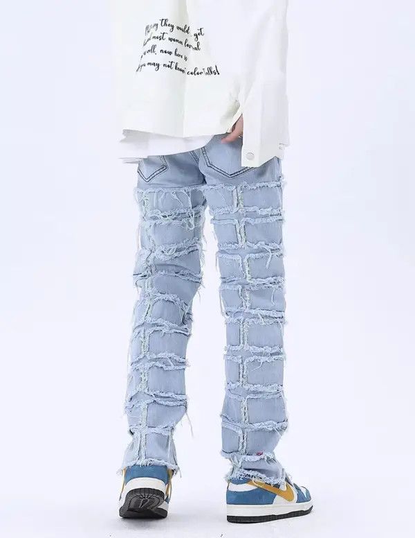 VIBE Retro high street ruined design niche jeans Size US 30 / EU 46 - 2 Thumbnail