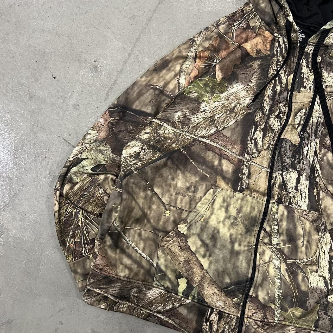 Mossy Oaks × Vintage Vintage Y2K/2000s Mossyoak Real Camo Zipup Hoodie! Size US XL / EU 56 / 4 - 2 Thumbnail