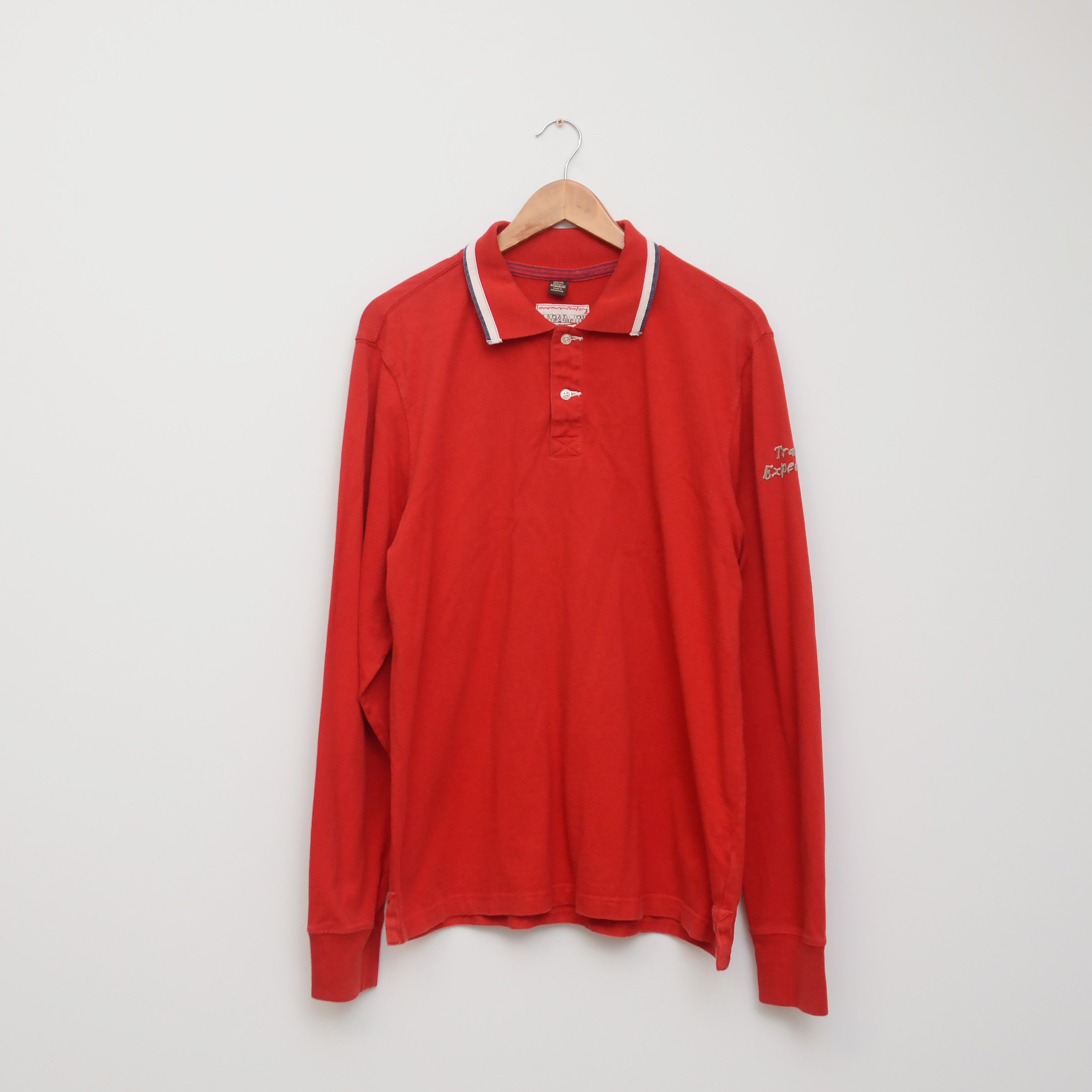 Napapijri Napapijri Long Sleeve Polo Shirt — Size XL — Red big logo Size US XL / EU 56 / 4 - 2 Thumbnail