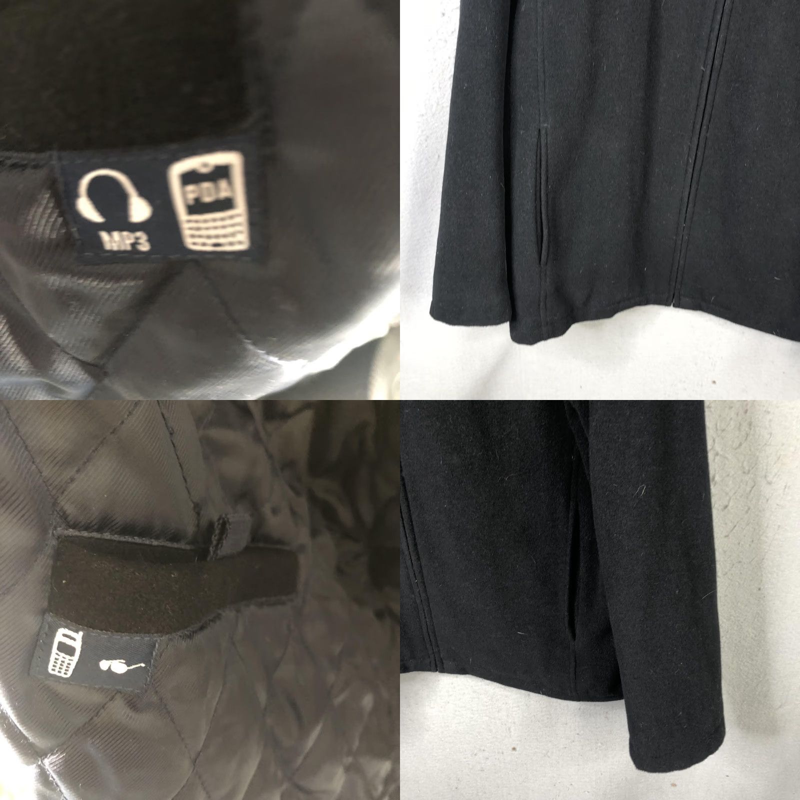 Dockers Dockers Coat Mens XL Black Wool Blend Full Zip Insulated Lined Pockets Preppy Size US XL / EU 56 / 4 - 8 Thumbnail