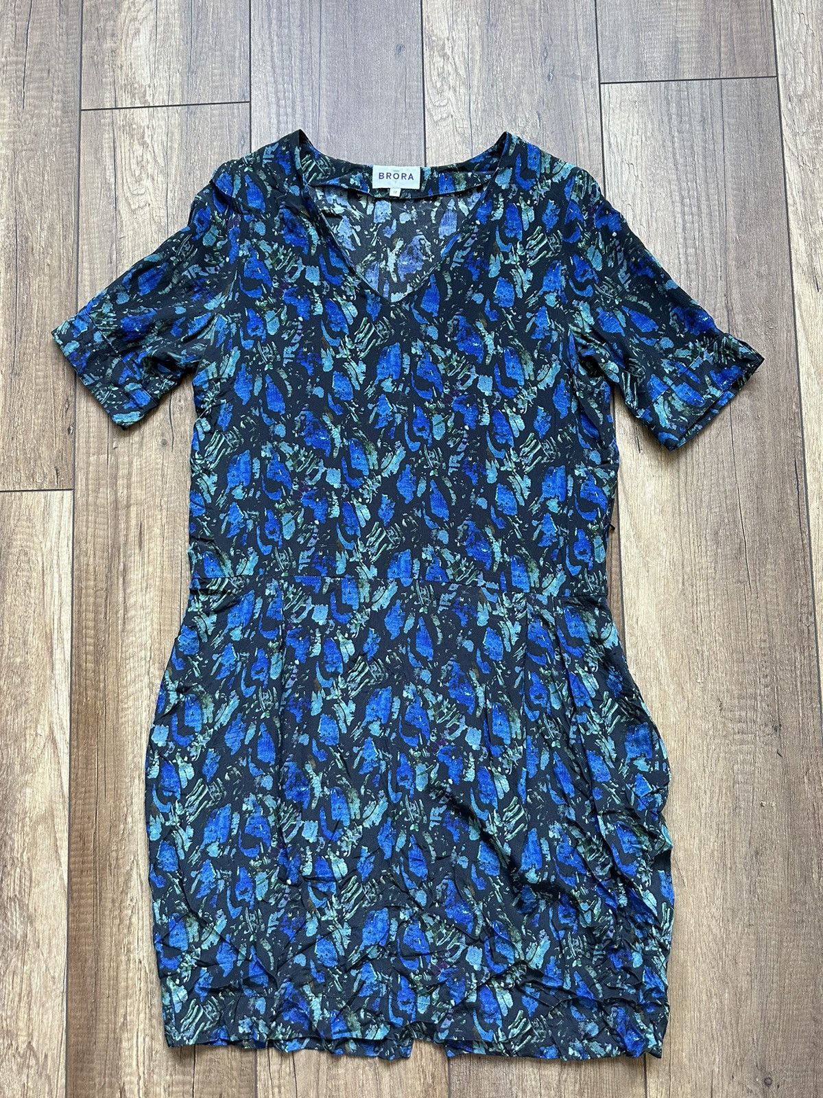 Designer Dress Brora 100% silk 12 UK Size M / US 6-8 / IT 42-44 - 1 Thumbnail