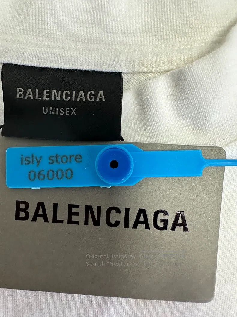 Balenciaga Balenciaga Hand-painted letter beach pattern print T-shirt Size US L / EU 52-54 / 3 - 4 Thumbnail