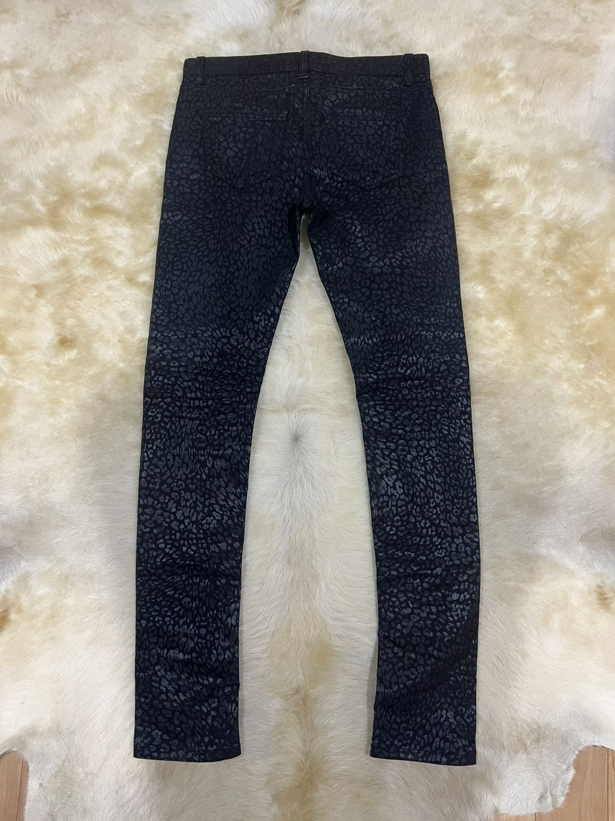 Saint Laurent Paris Saint Laurent Paris FW14 D01 leopard print denim Size US 26 / EU 42 - 2 Thumbnail