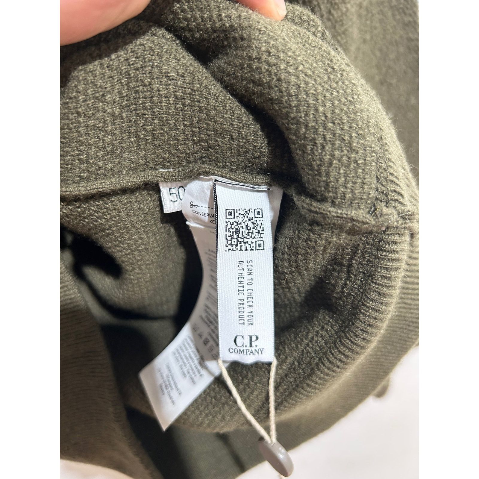 C.P. Company C.P. COMPANY LAMBSWOOL MIXED HOODED KNIT 50 Size US L / EU 52-54 / 3 - 3 Thumbnail