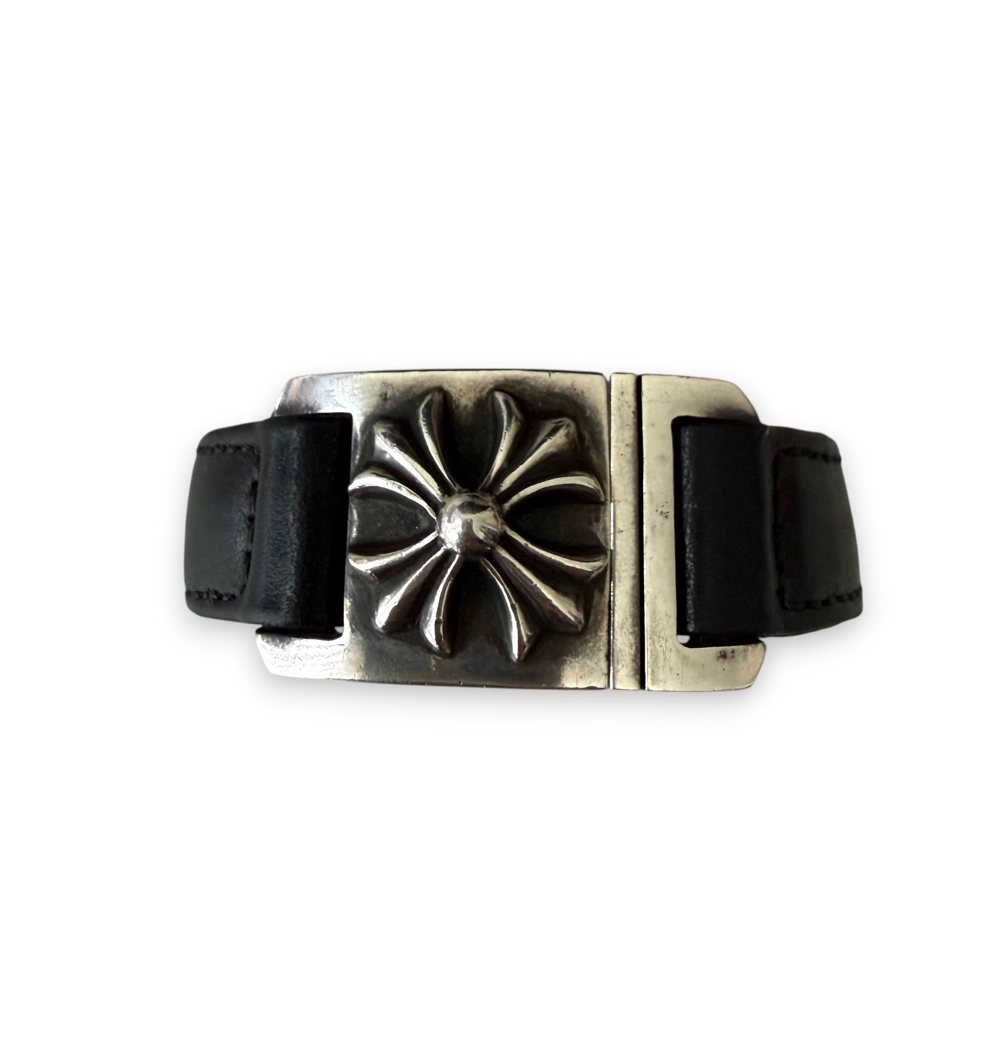 Chrome Hearts Chrome Hearts Floral Harness Clasp Leather Bracelet Size ONE SIZE - 2 Thumbnail