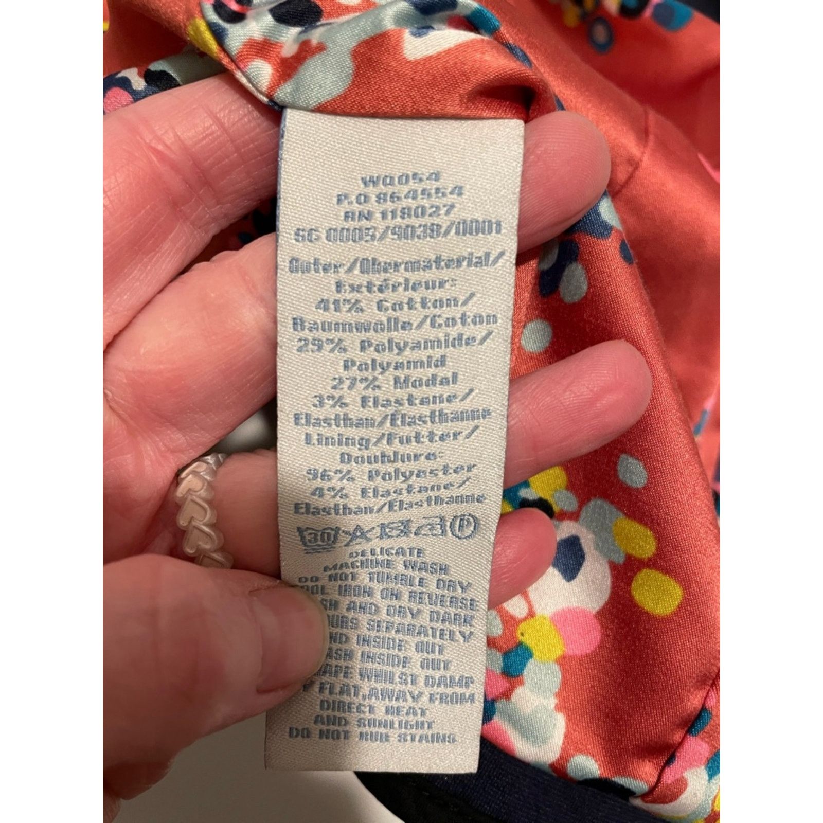 Boden Boden Size 10R Navy Fully Lined Blazer Black Piping Floral Size M / US 6-8 / IT 42-44 - 9 Thumbnail