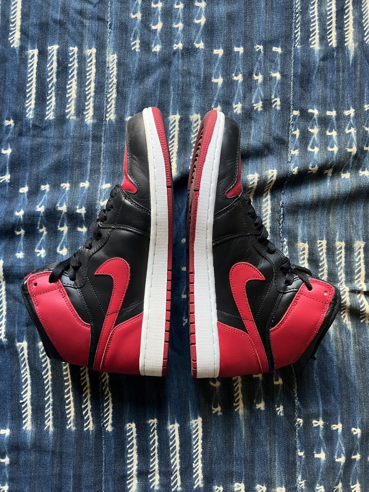 Nike Nike Air Jordan 1 High Retro OG 2013 Bred Size US 10.5 / EU 43-44 - 6 Thumbnail