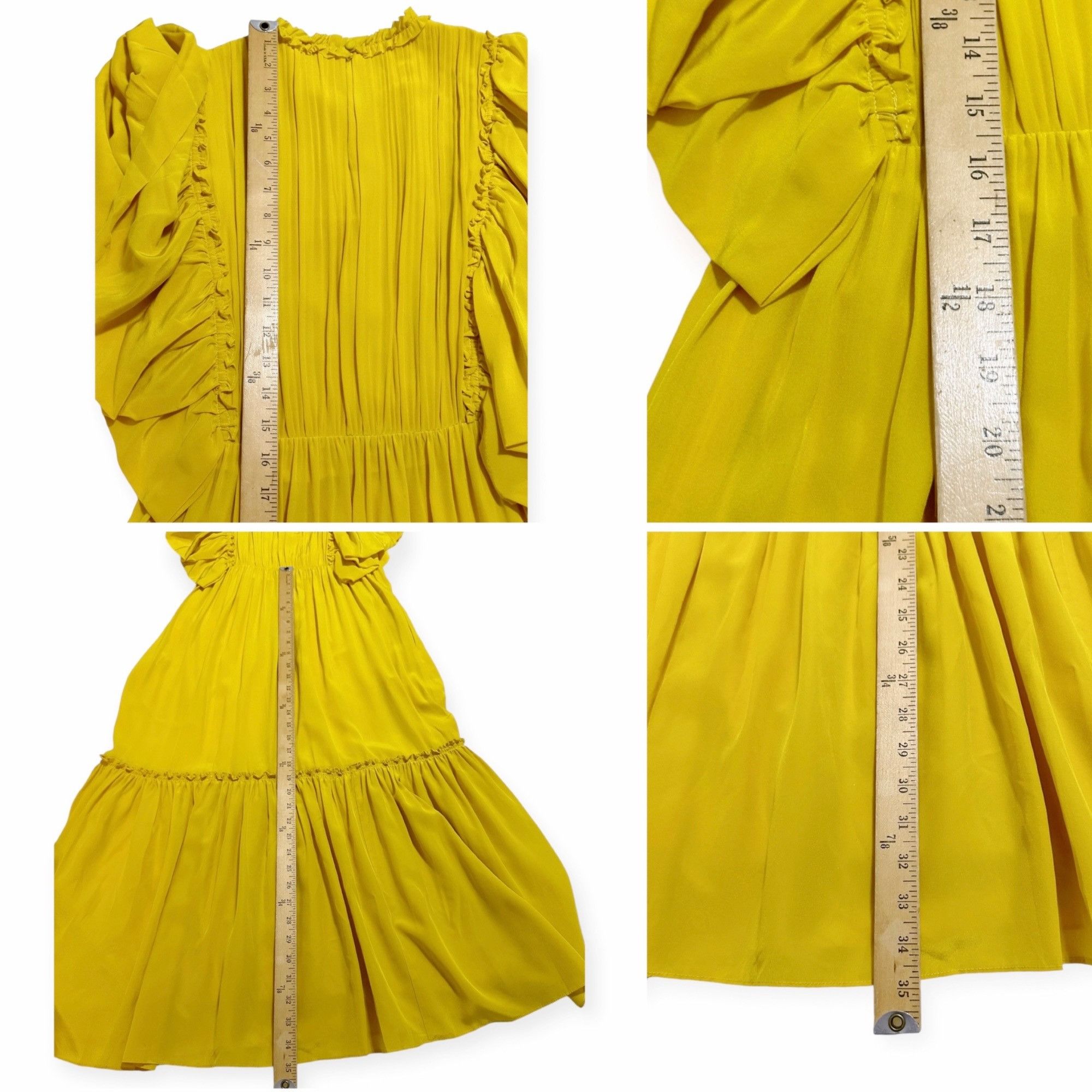 Ulla Johnson Ulla Johnson Ilaria Silk Midi Dress in Sunsprite , Size 2, N Size XS / US 0-2 / IT 36-38 - 15 Thumbnail